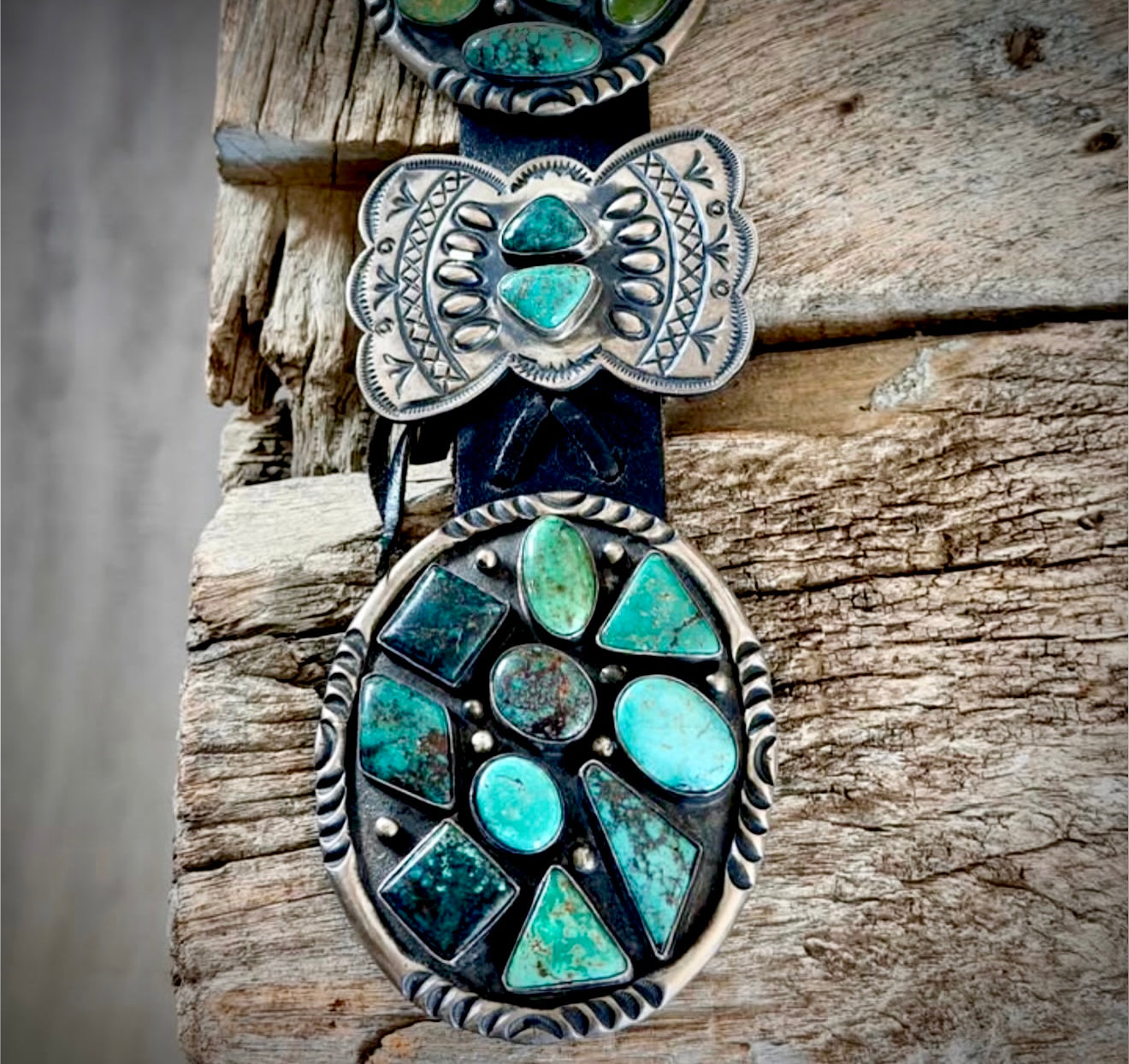 Rare Find • Kirk Smith Turquoise Concho Belt
