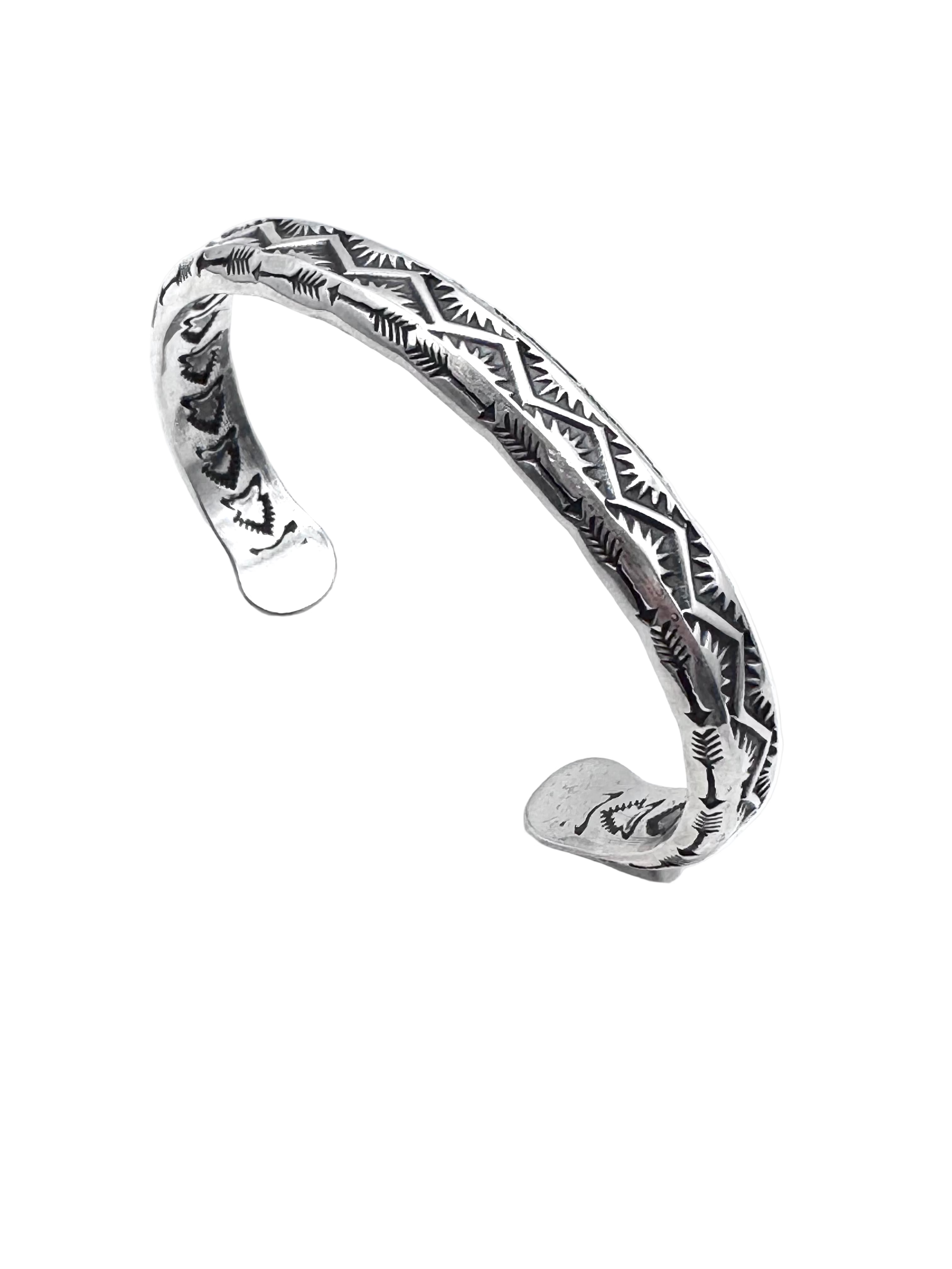 Sunshine Reeves Hand-stamped Sterling Cuff #4