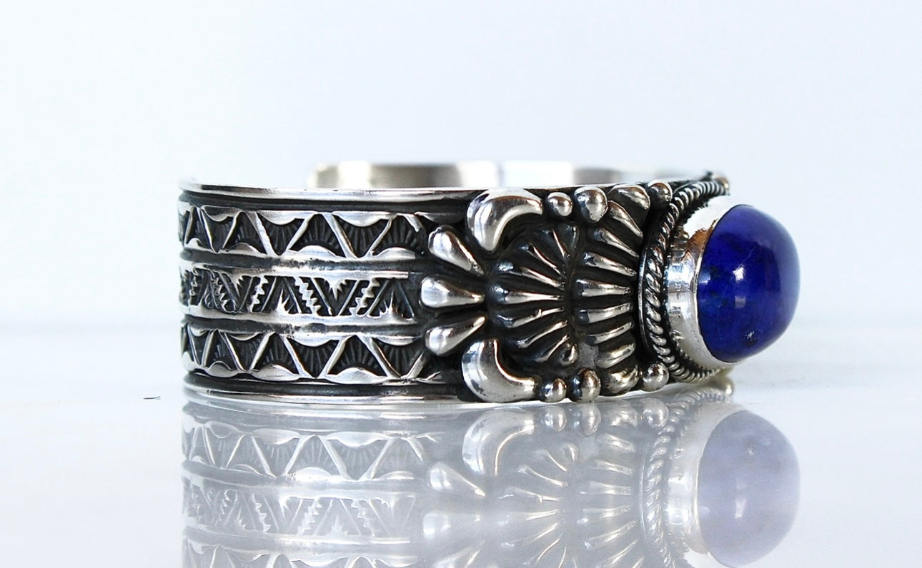 Lapis Sterling Cuff