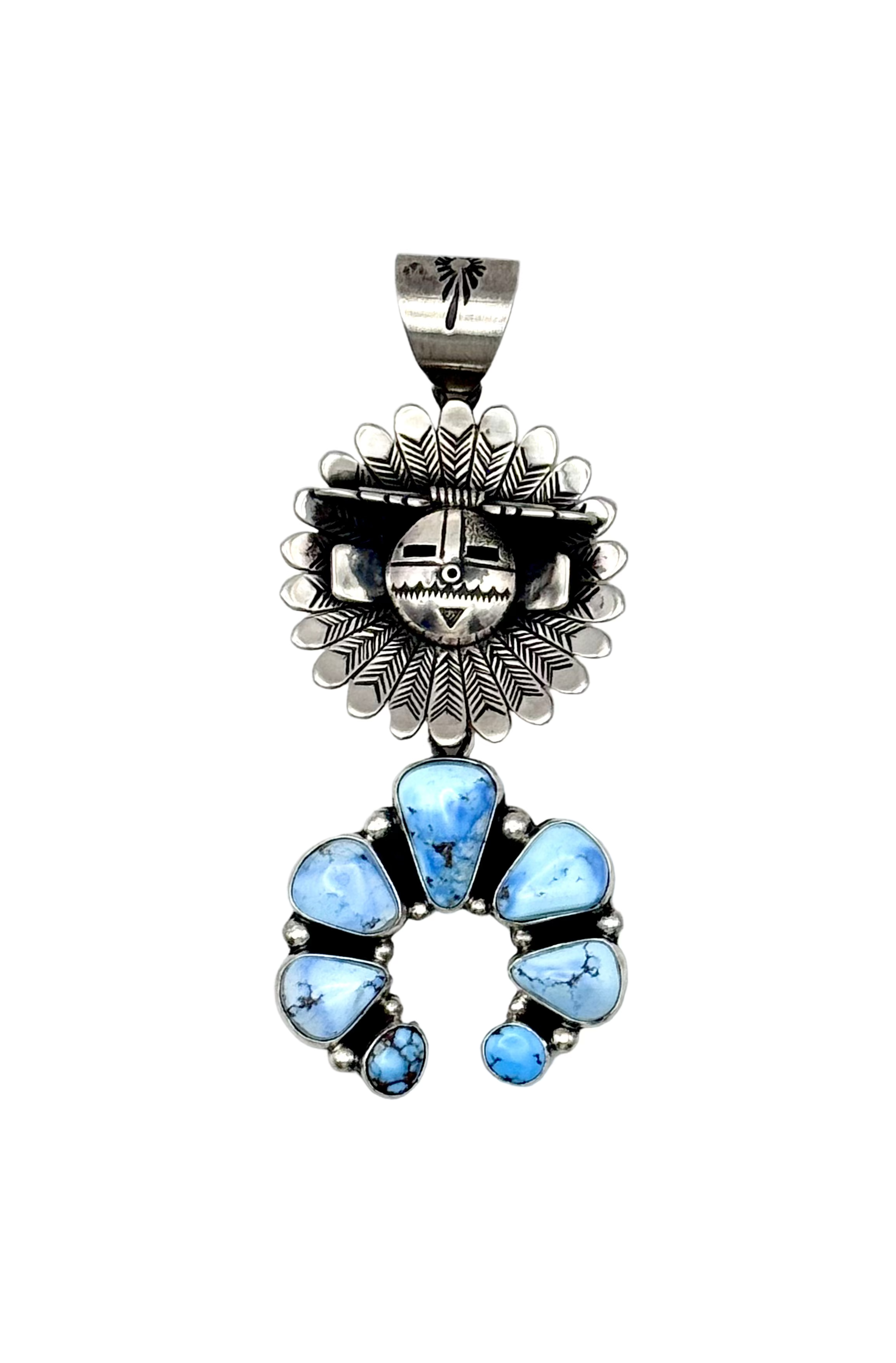 Freddy Charley SunFace Kachina Maiden Pendant #3