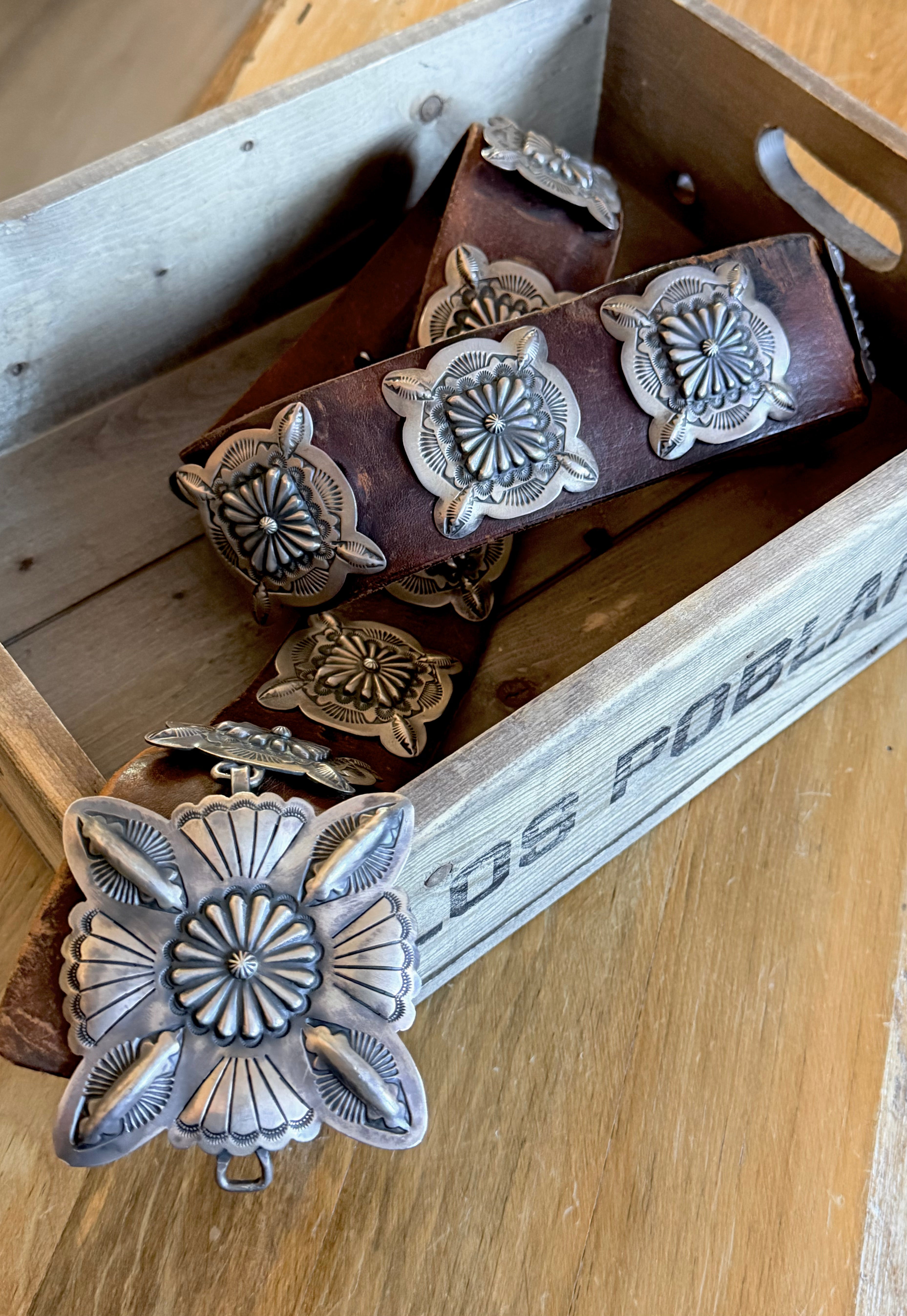 Eddie Begay Concho Belt