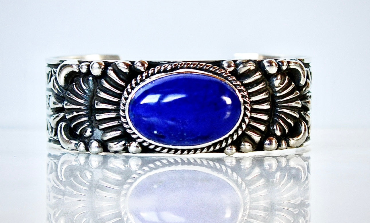 Lapis Sterling Cuff
