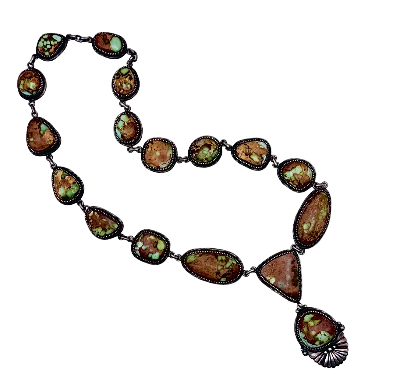 Richard Jim Royston Turquoise Lariat Necklace