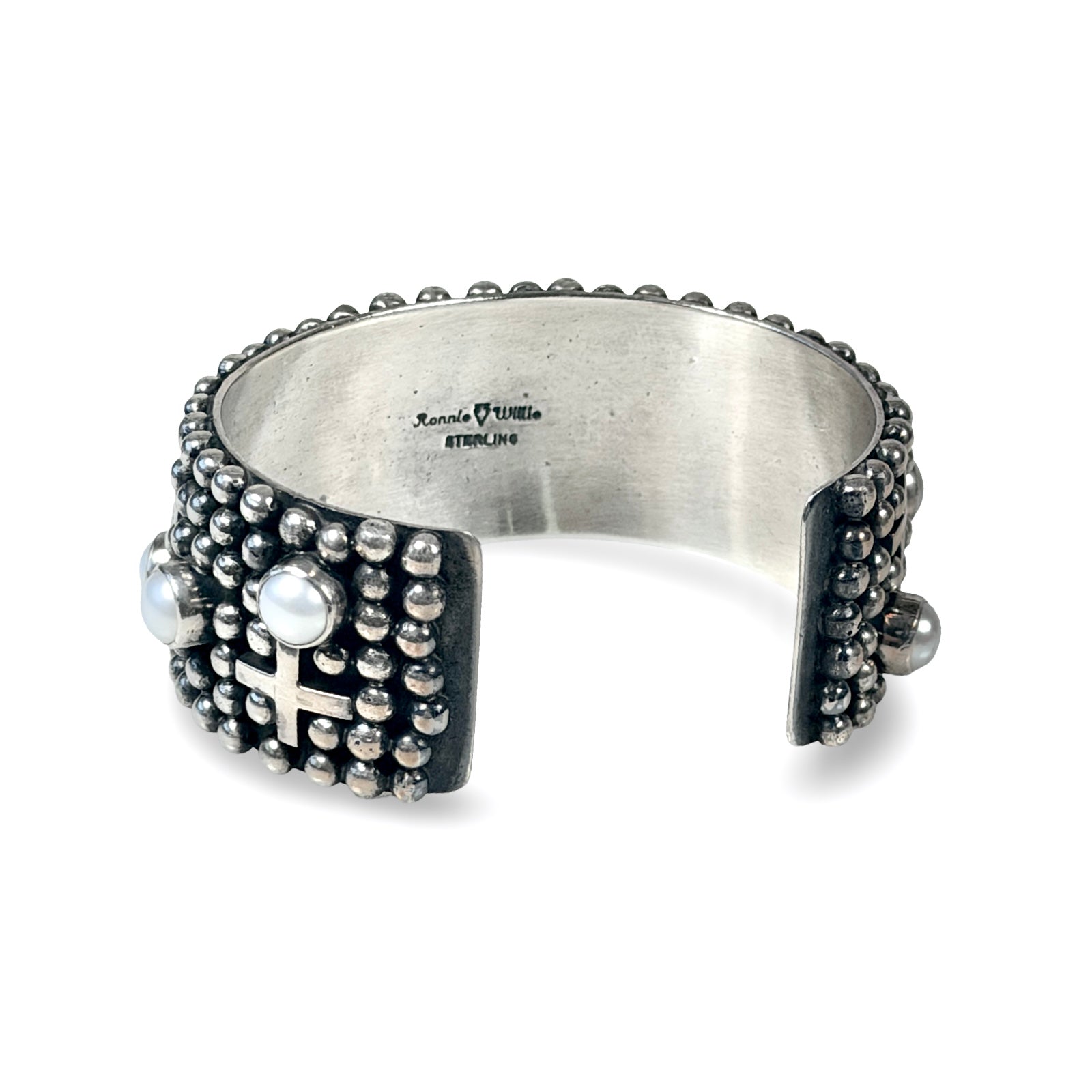 Ronnie Willie Pearls & Crosses Cuff