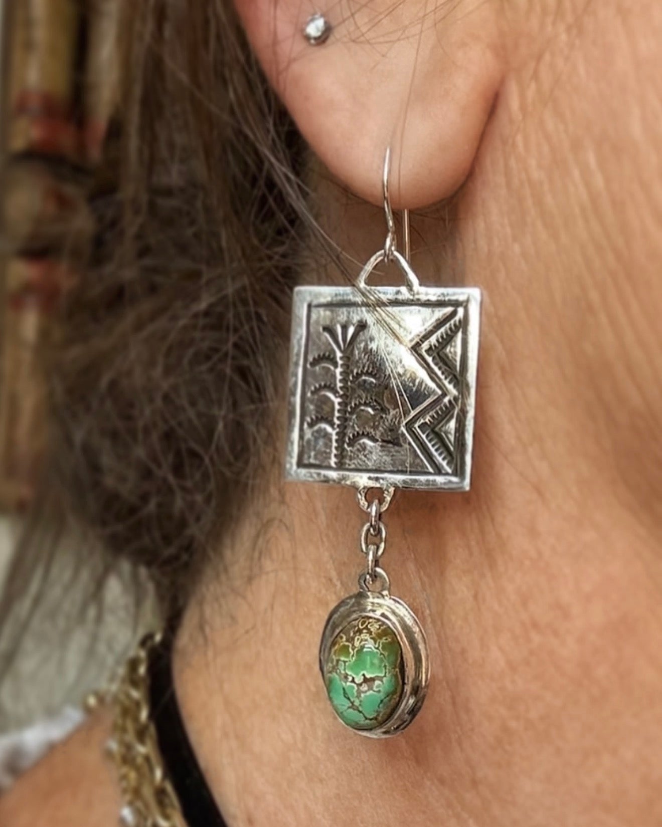 Dallas Charley Turquoise Earrings