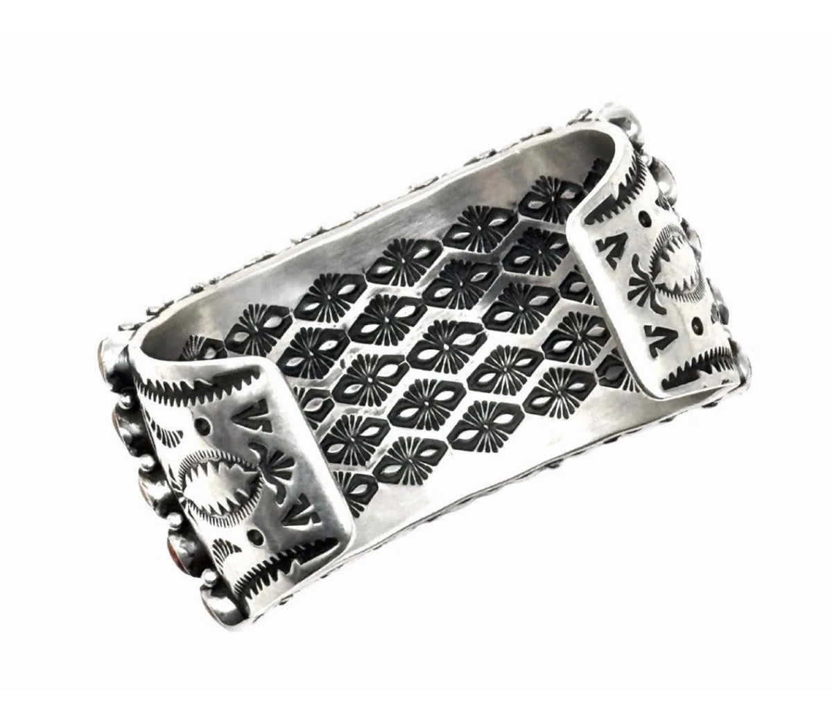 Happy Piasso Orange Spiny Oyster 5 Row Cuff