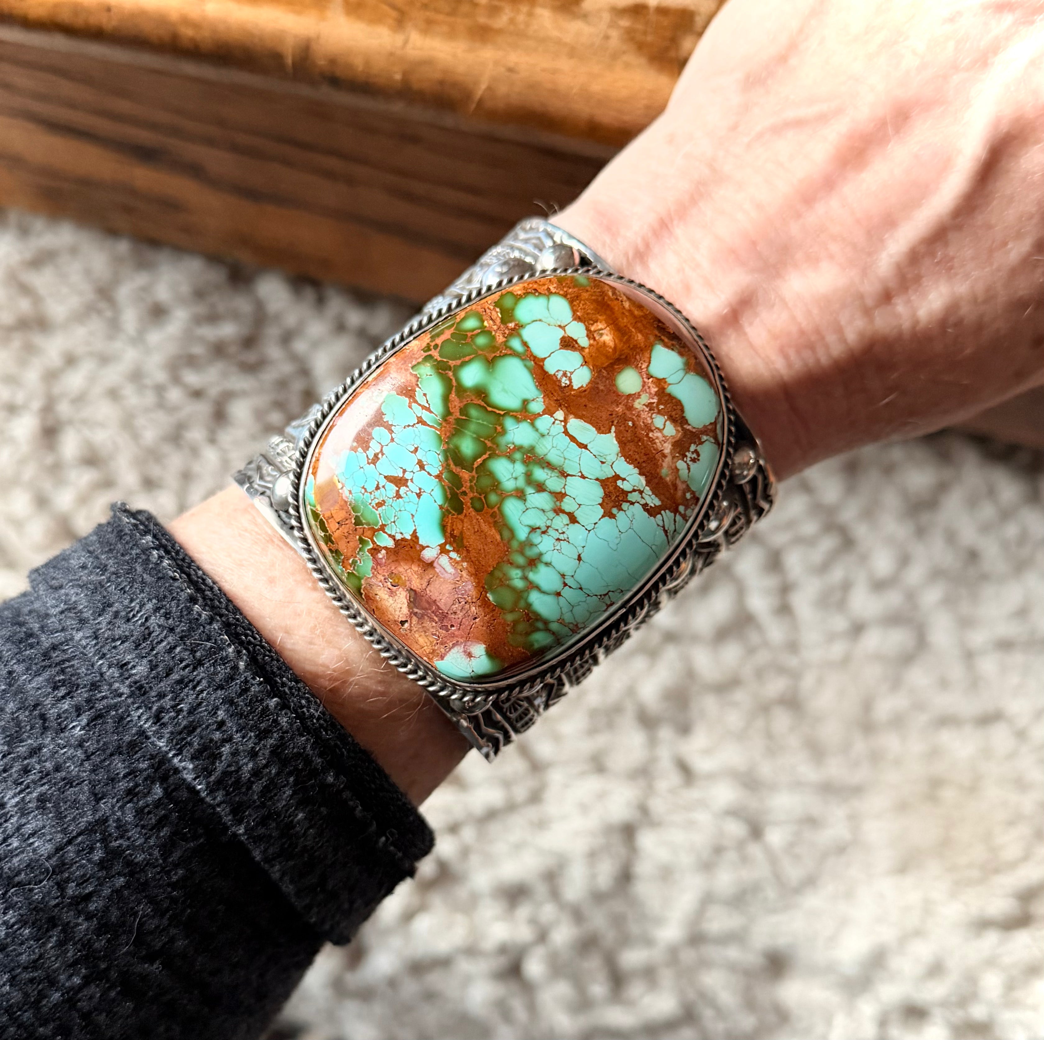 Rare Find • High-Grade Royston Turquoise Cuff