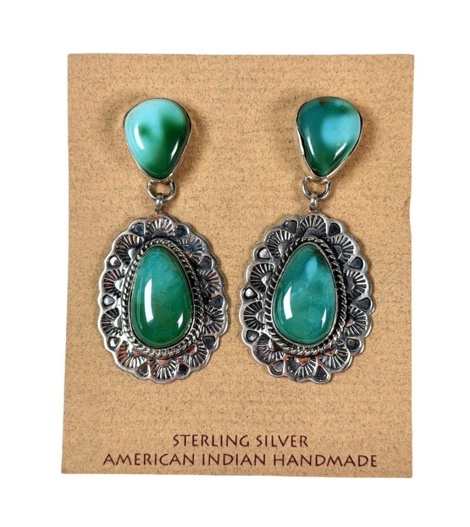 Happy Piasso Turquoise & Sterling Earrings