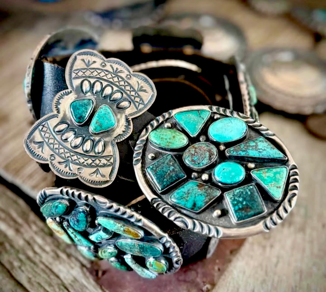 Rare Find • Kirk Smith Turquoise Concho Belt