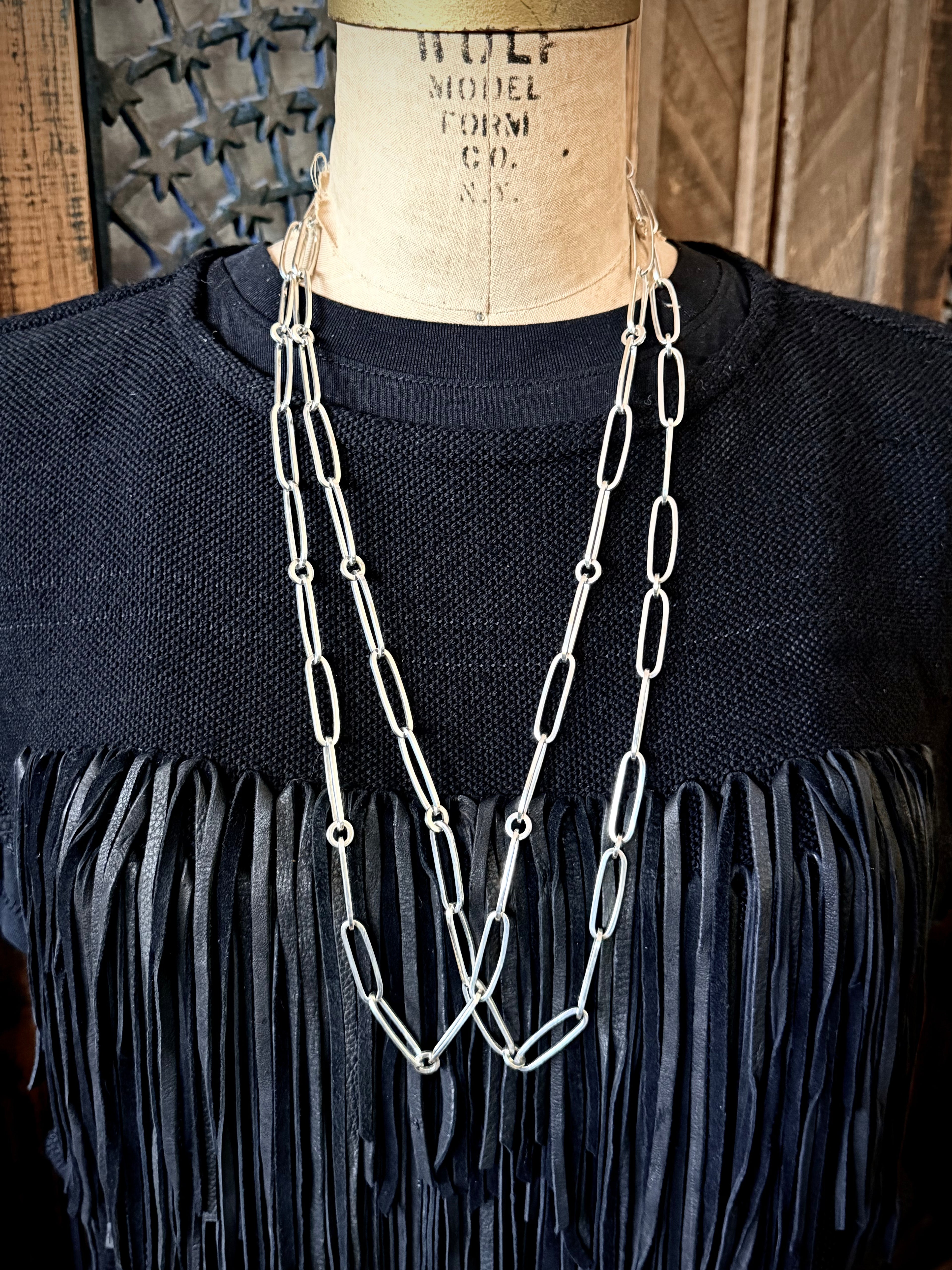 No. 1 Sterling Handmade Link Necklace