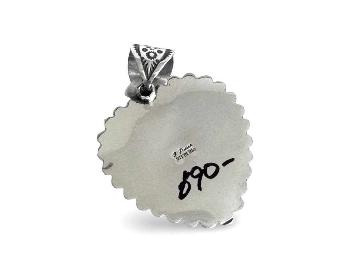 Happy Piasso White Buffalo Heart Pendant