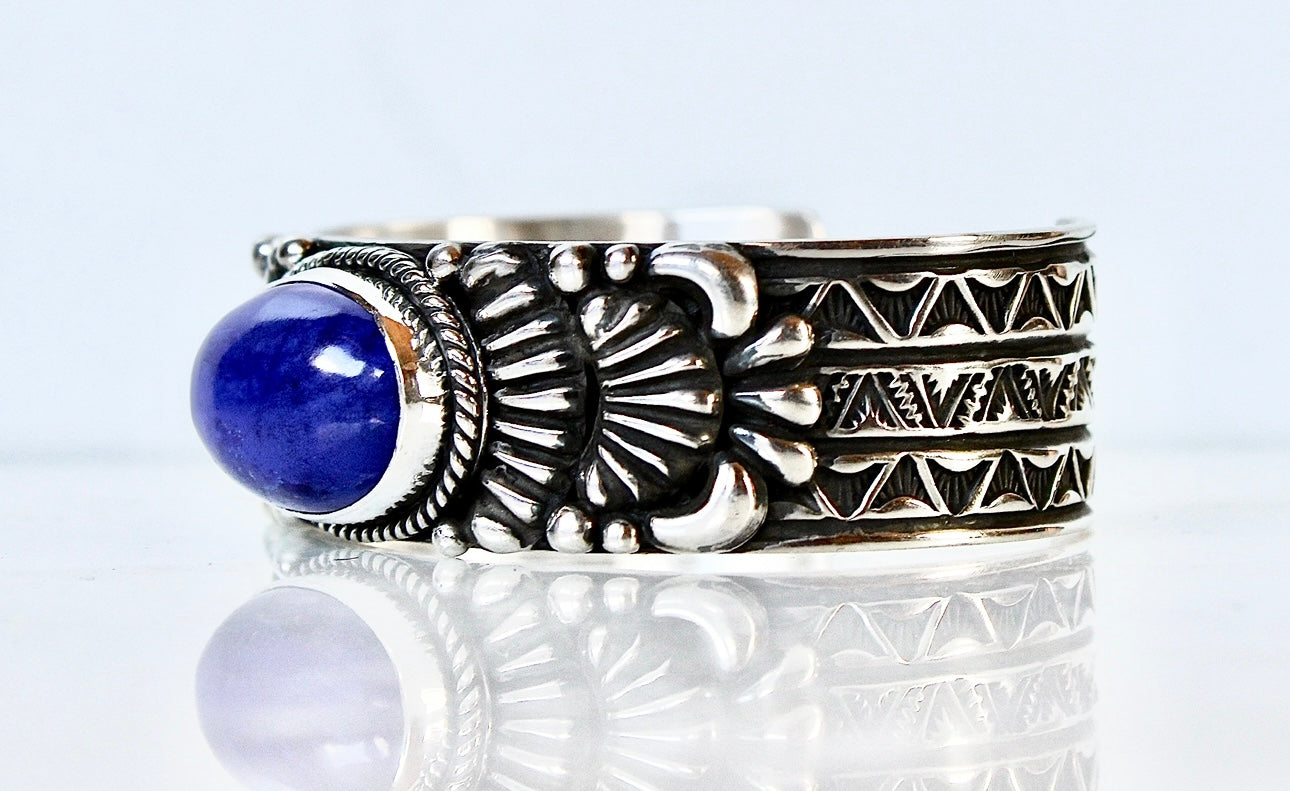 Lapis Sterling Cuff