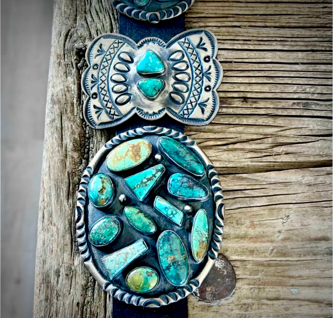 Rare Find • Kirk Smith Turquoise Concho Belt