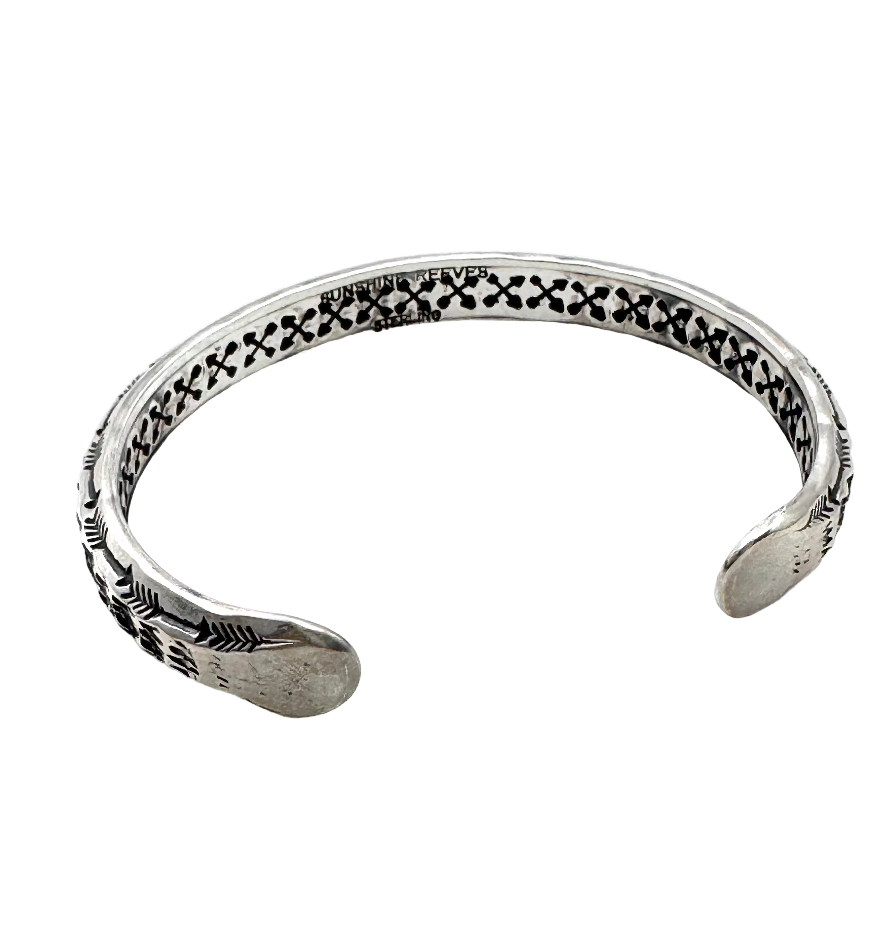 Sunshine Reeves Hand-stamped Sterling Cuff #2