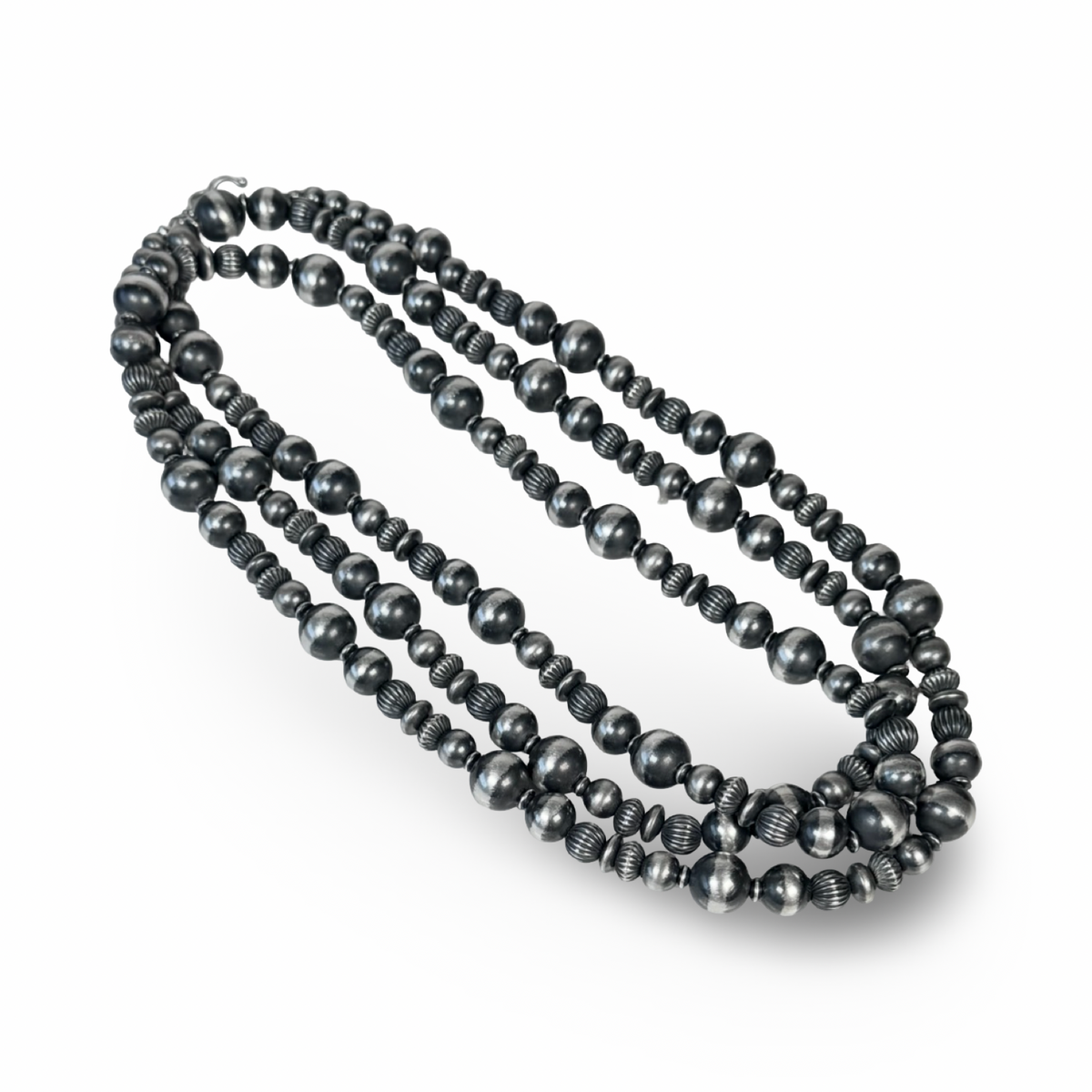 ColoradoJo 60” Sterling Mixed Navajo Pearls