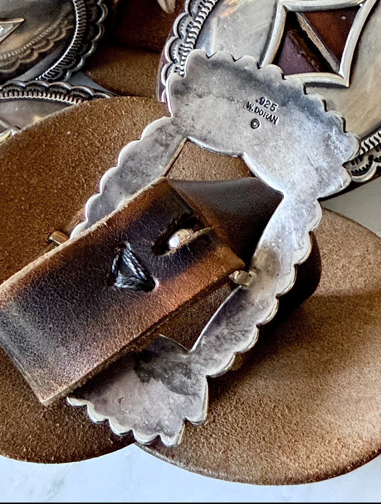 Rare Find *1st Phase Sterling Concho Belt