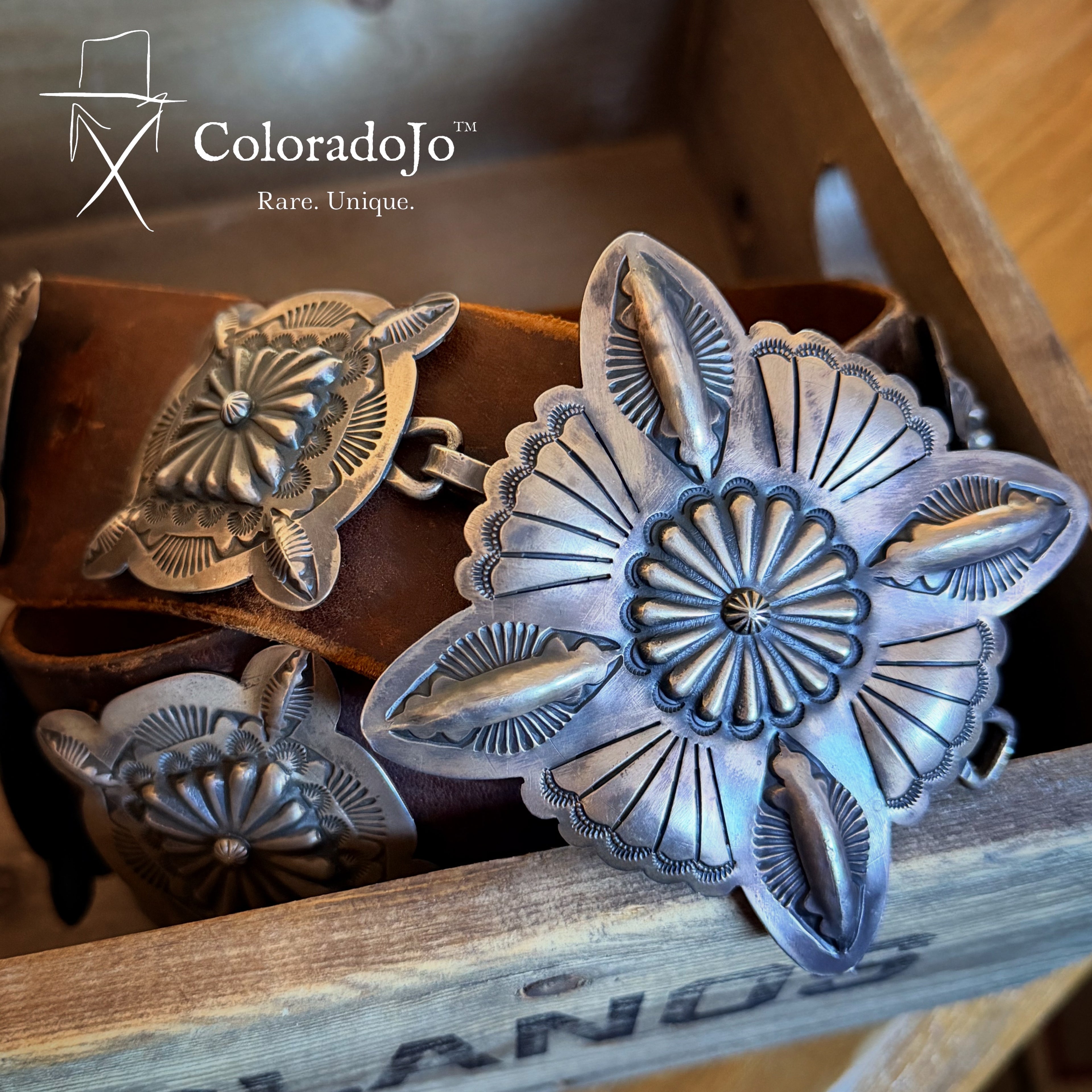 Eddie Begay Concho Belt
