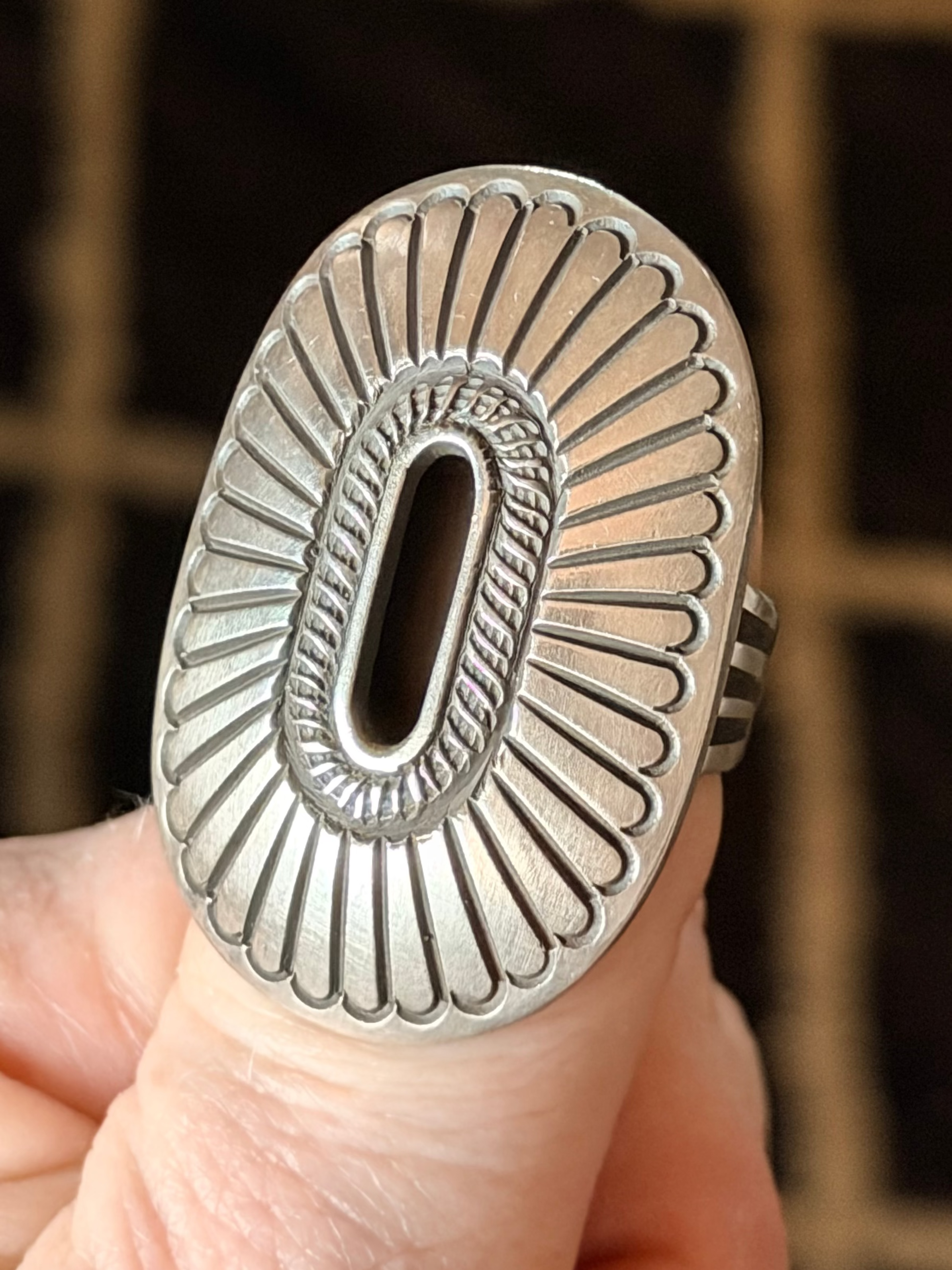 Shadow/Hollow Box Sterling Ring
