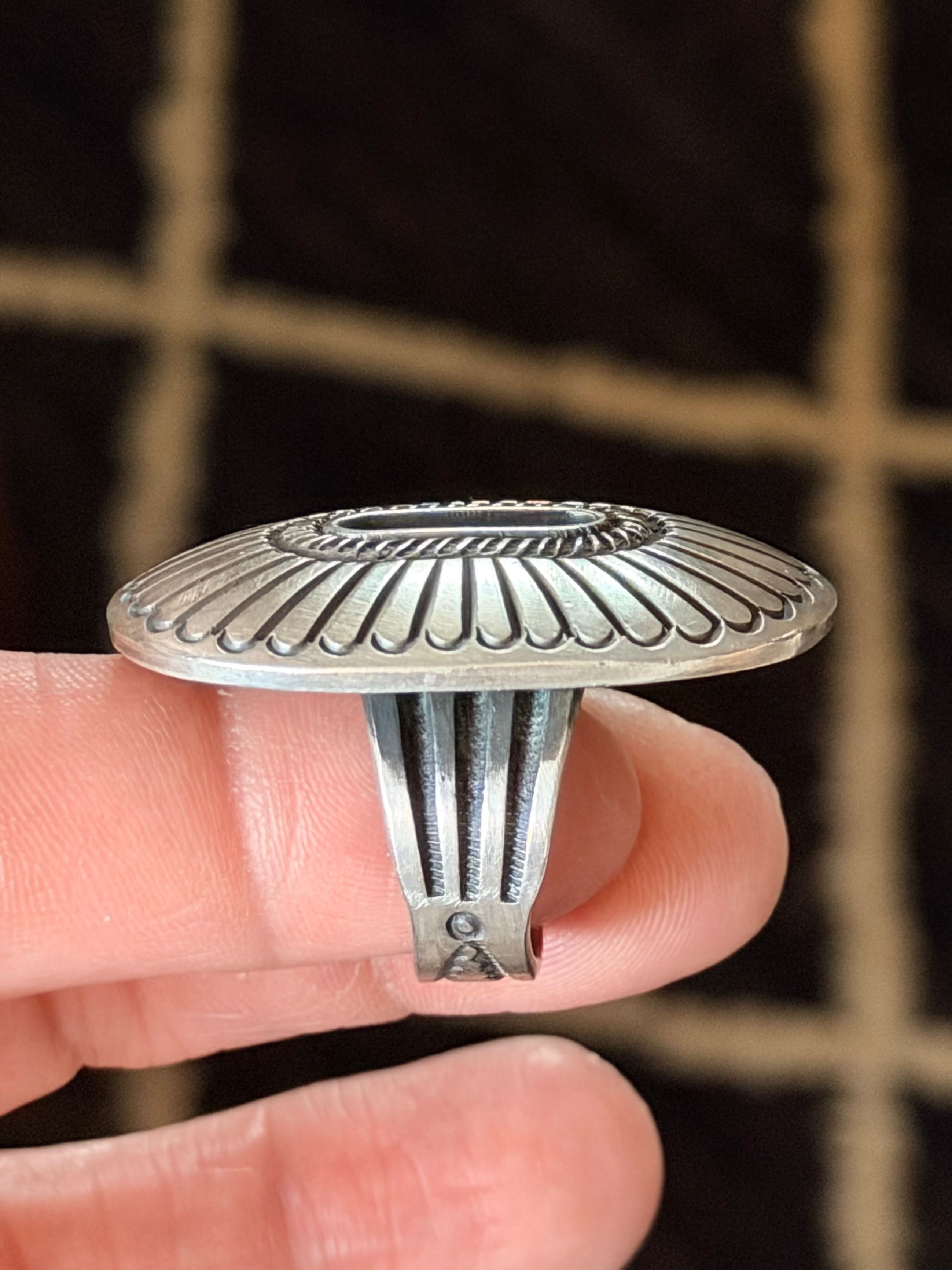 Shadow/Hollow Box Sterling Ring