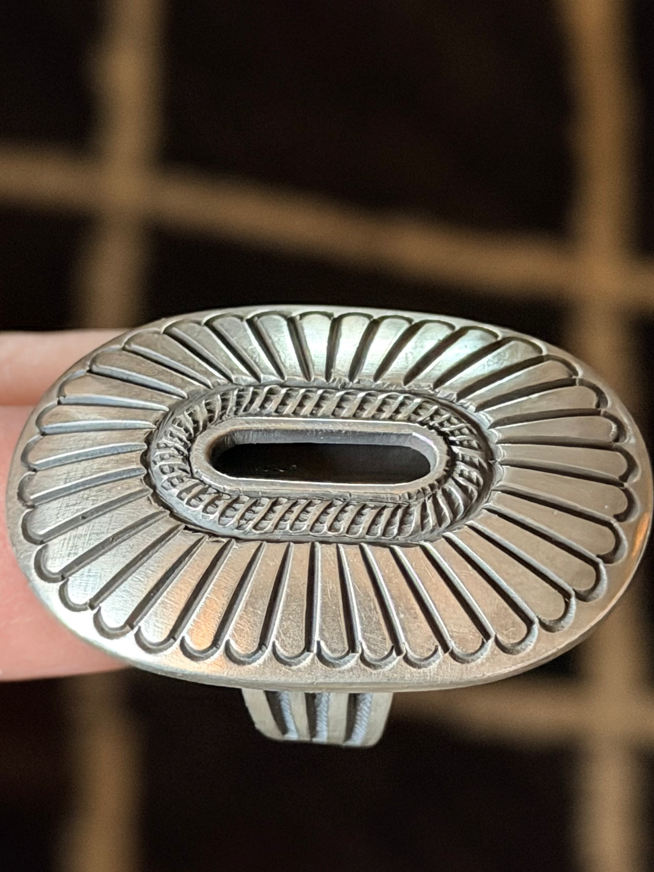 Shadow/Hollow Box Sterling Ring