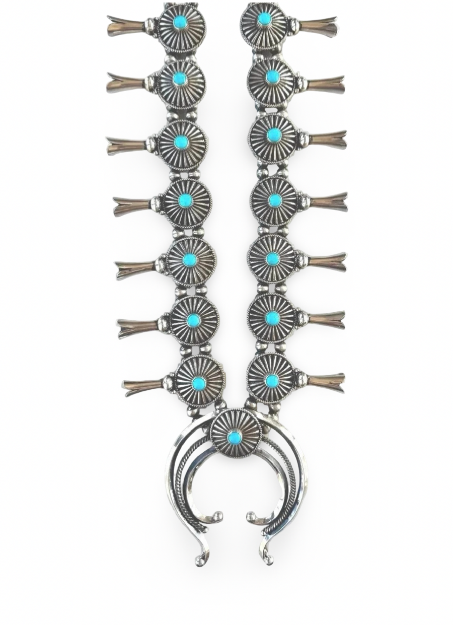 Derrick Gordon Squash Blossom Necklace Set