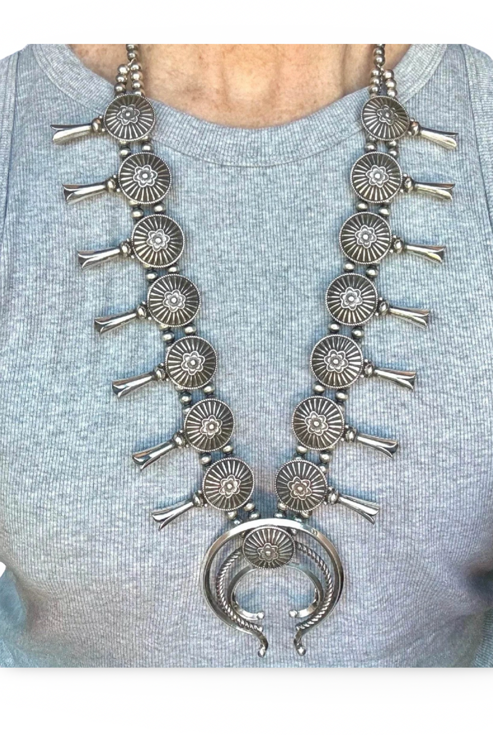 Derrick Gordon Squash Blossom Necklace Set