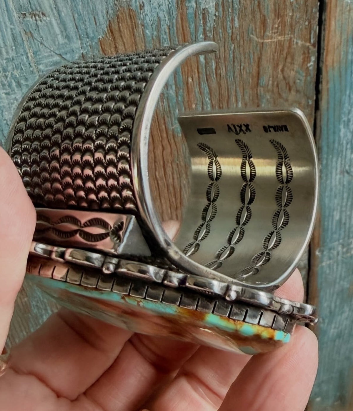 Rare Find • Exquisite Signature Style Matthew Charley Royston Turquoise Cuff