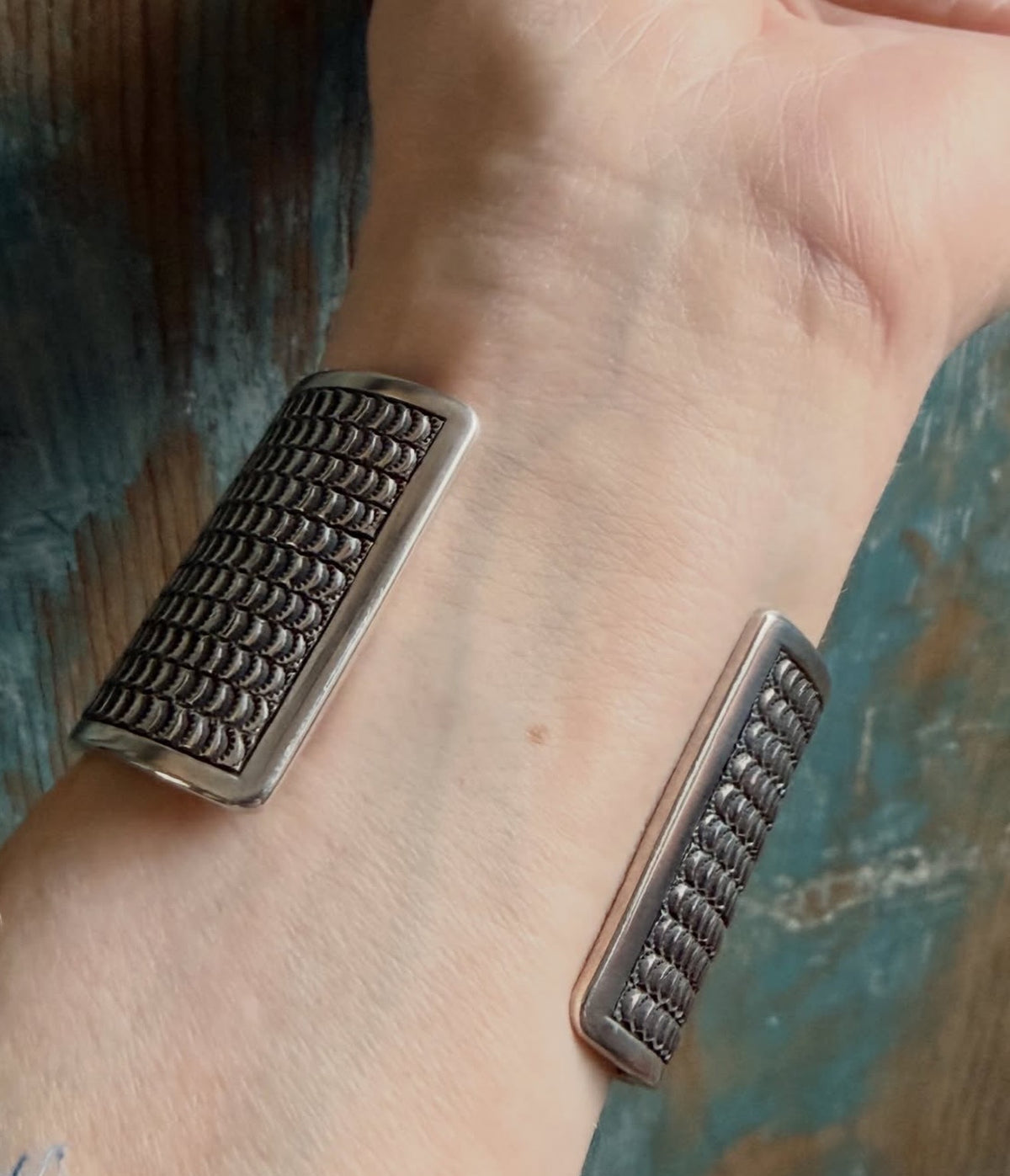 Rare Find • Exquisite Signature Style Matthew Charley Royston Turquoise Cuff