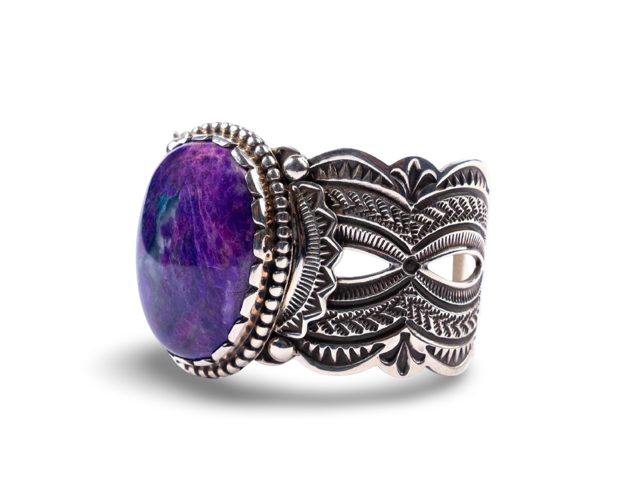 Arnold Blackgoat Sugilite Sterling Cuff