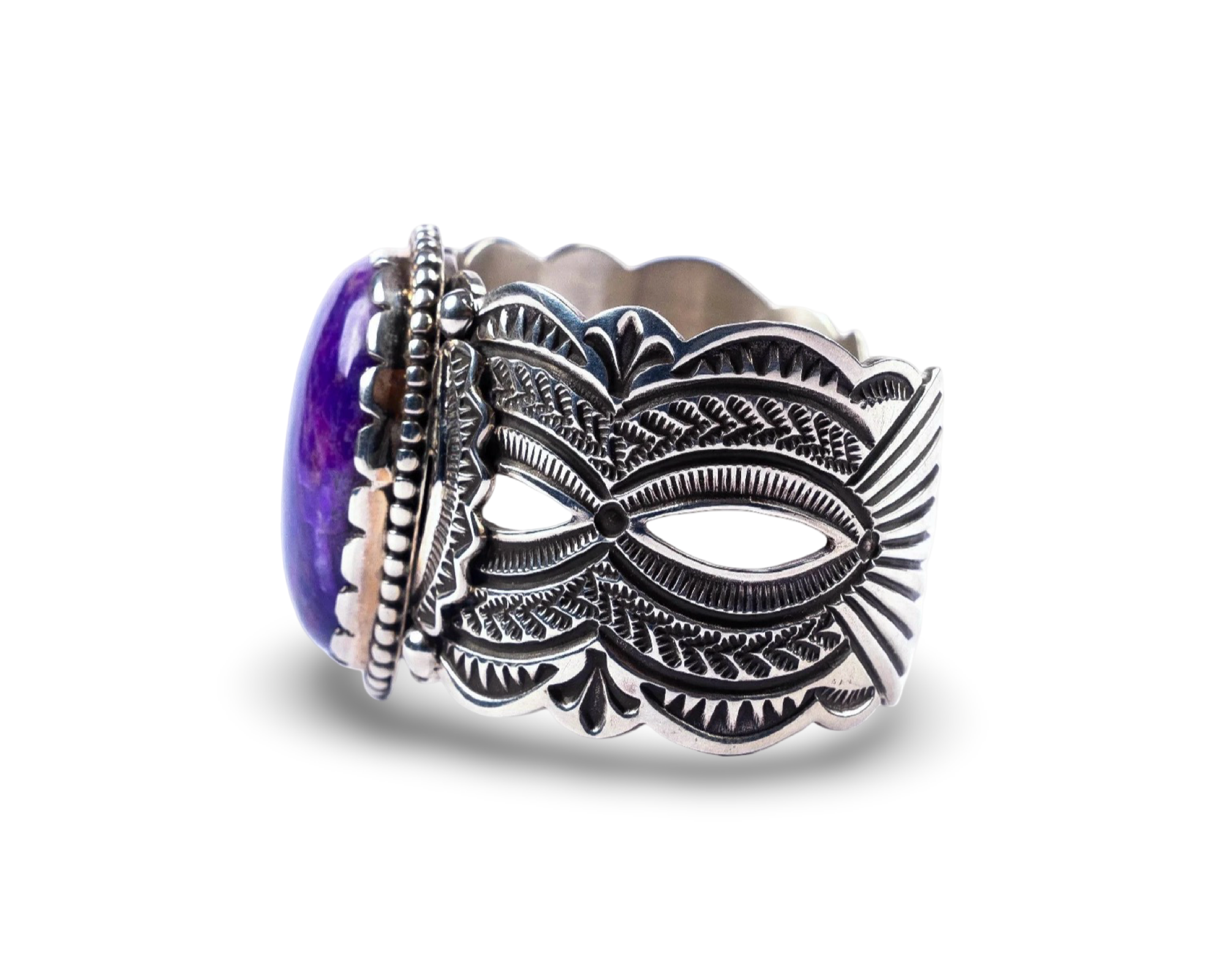 Arnold Blackgoat Sugilite Sterling Cuff