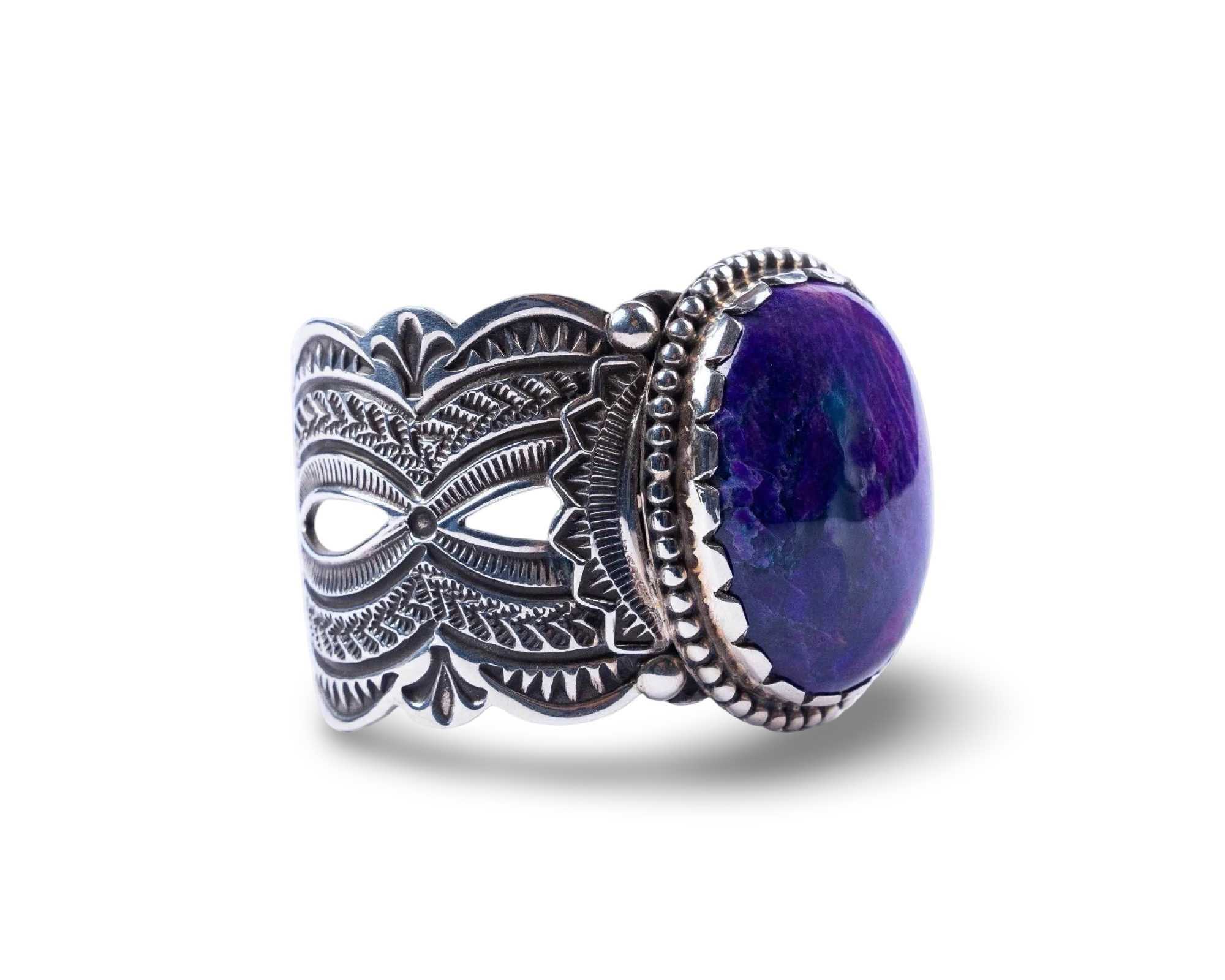 Arnold Blackgoat Sugilite Sterling Cuff