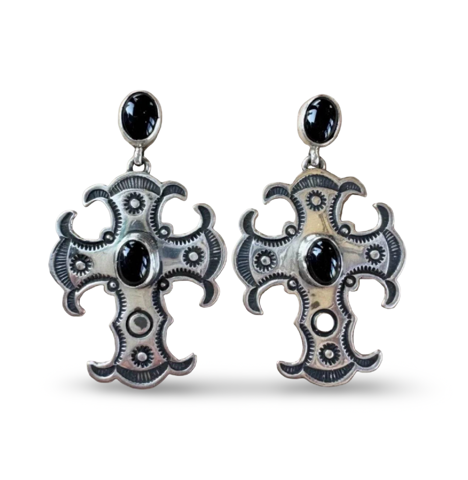 Happy Piasso Cross Earrings