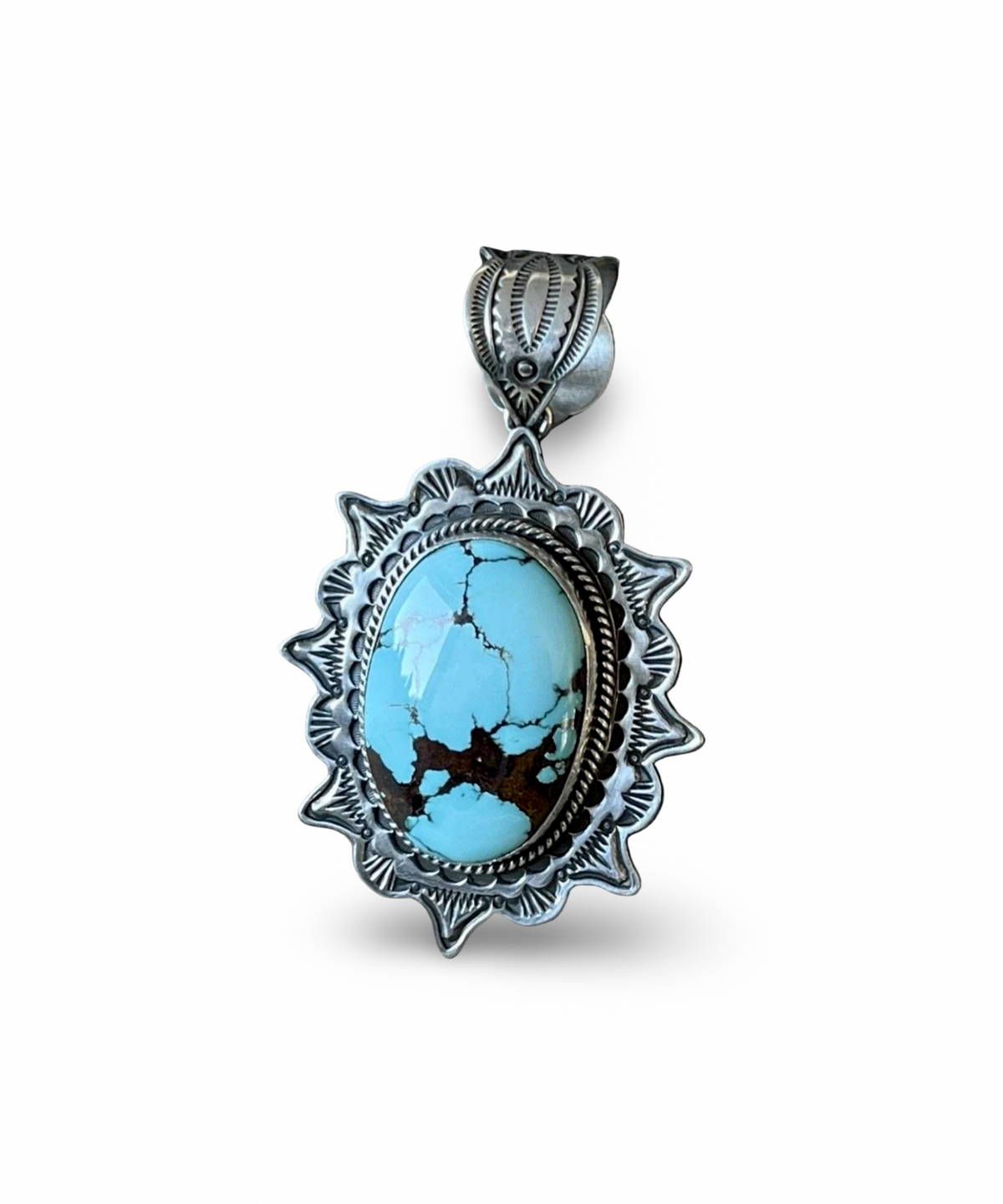 Happy Piasso Royston Blue Turquoise Pendant