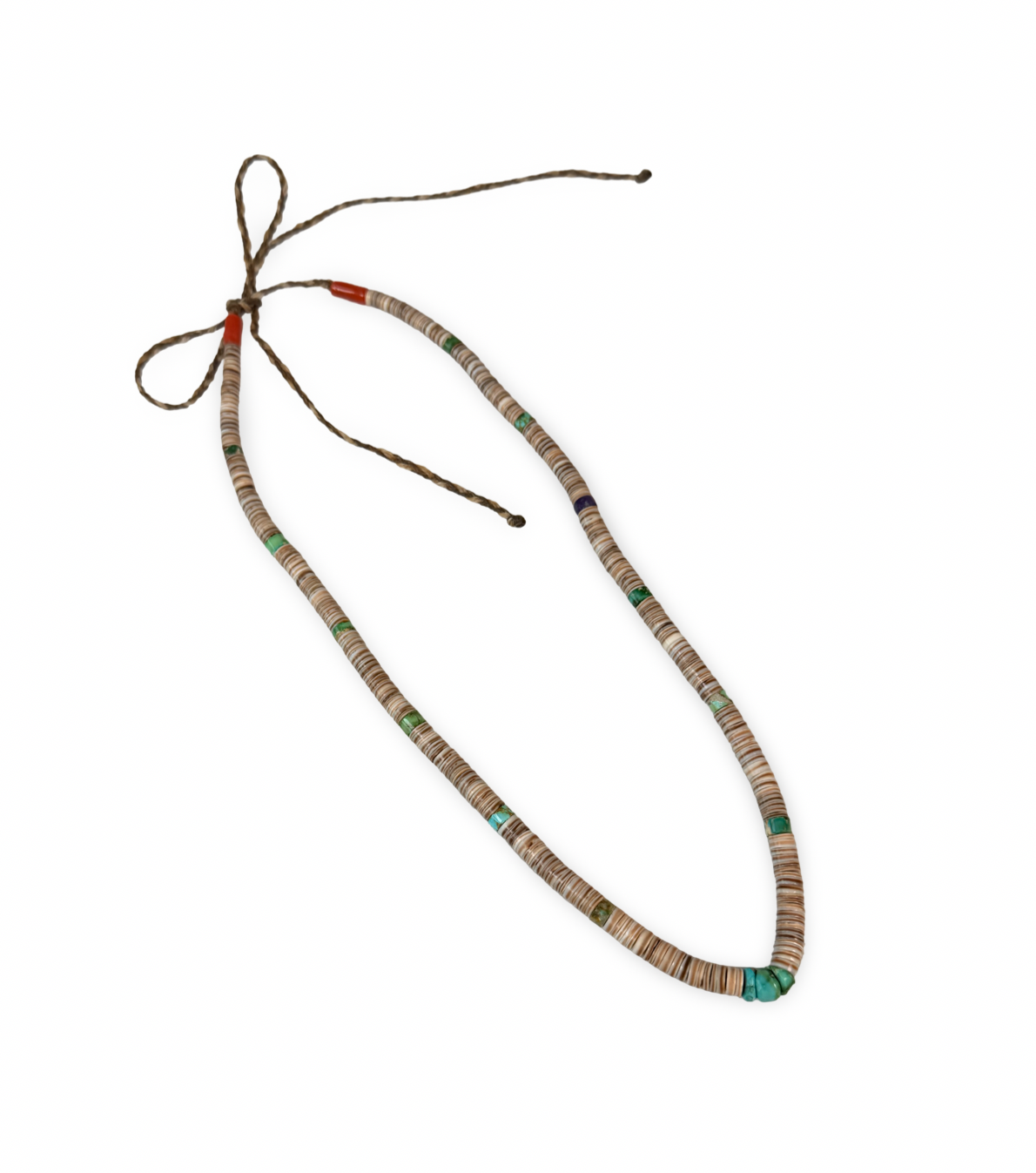 ColoradoJo Santo Domingo Pueblo Single Strand Necklace front view