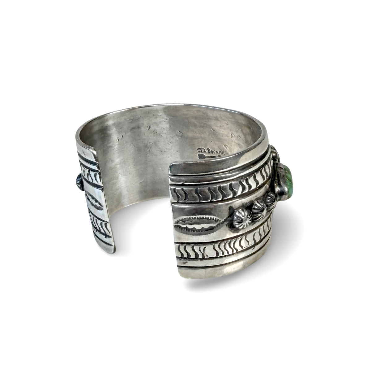 ColoradoJo Darryl Becenti Sonoran Gold Turquoise Cuff rear view