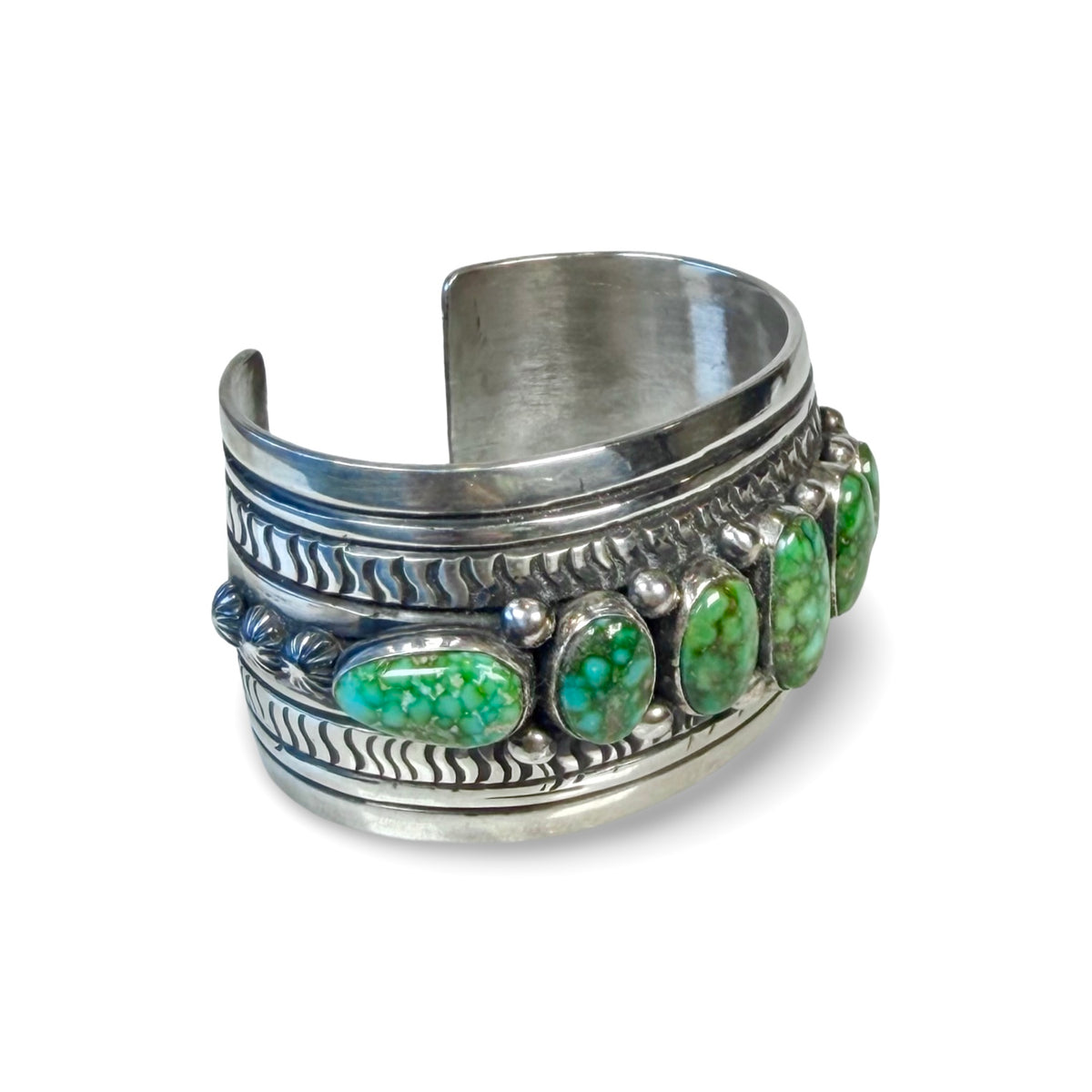 ColoradoJo Darryl Becenti Sonoran Gold Turquoise Cuff side view