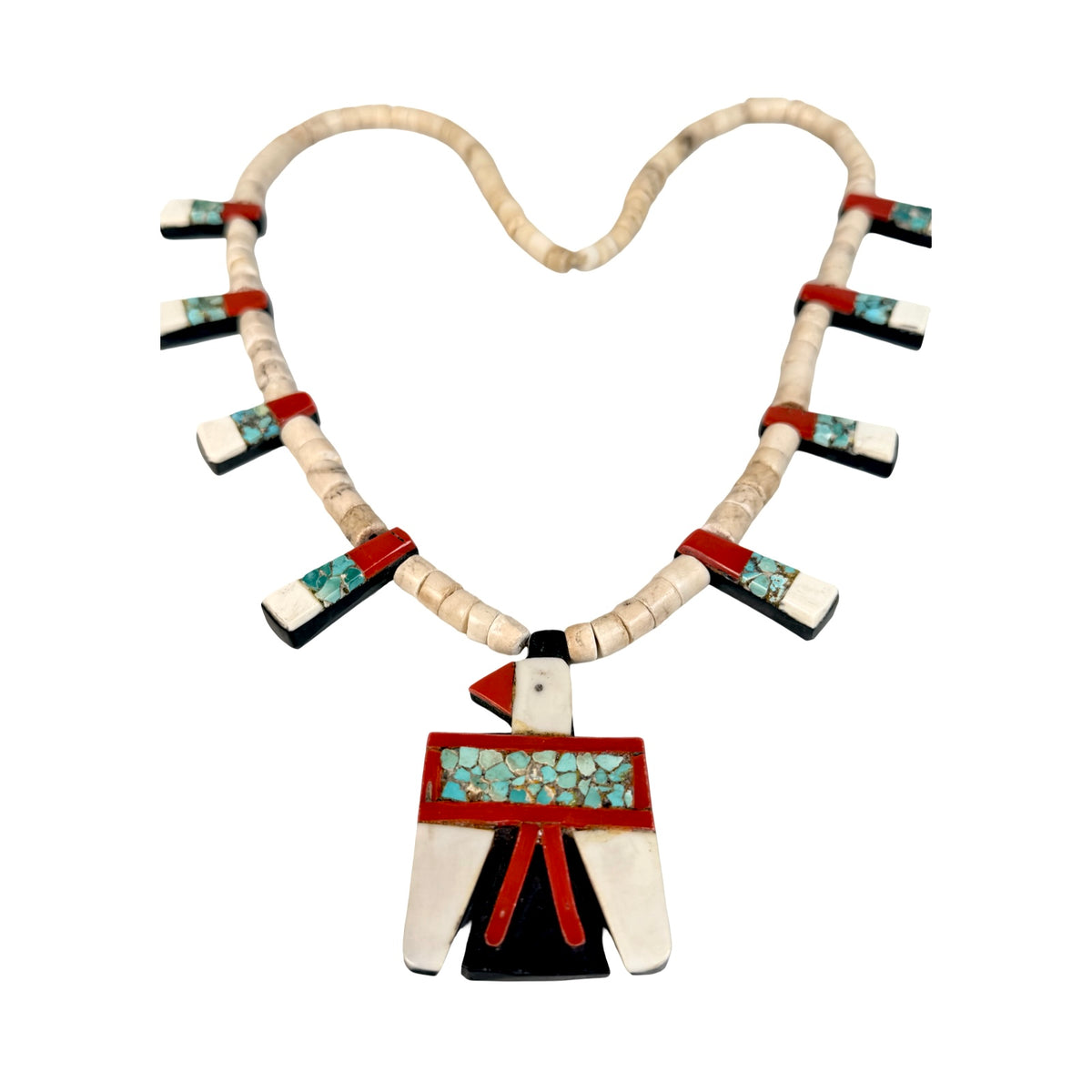 ColoradoJo Depression Era Battery Bird Thunderbird Necklace