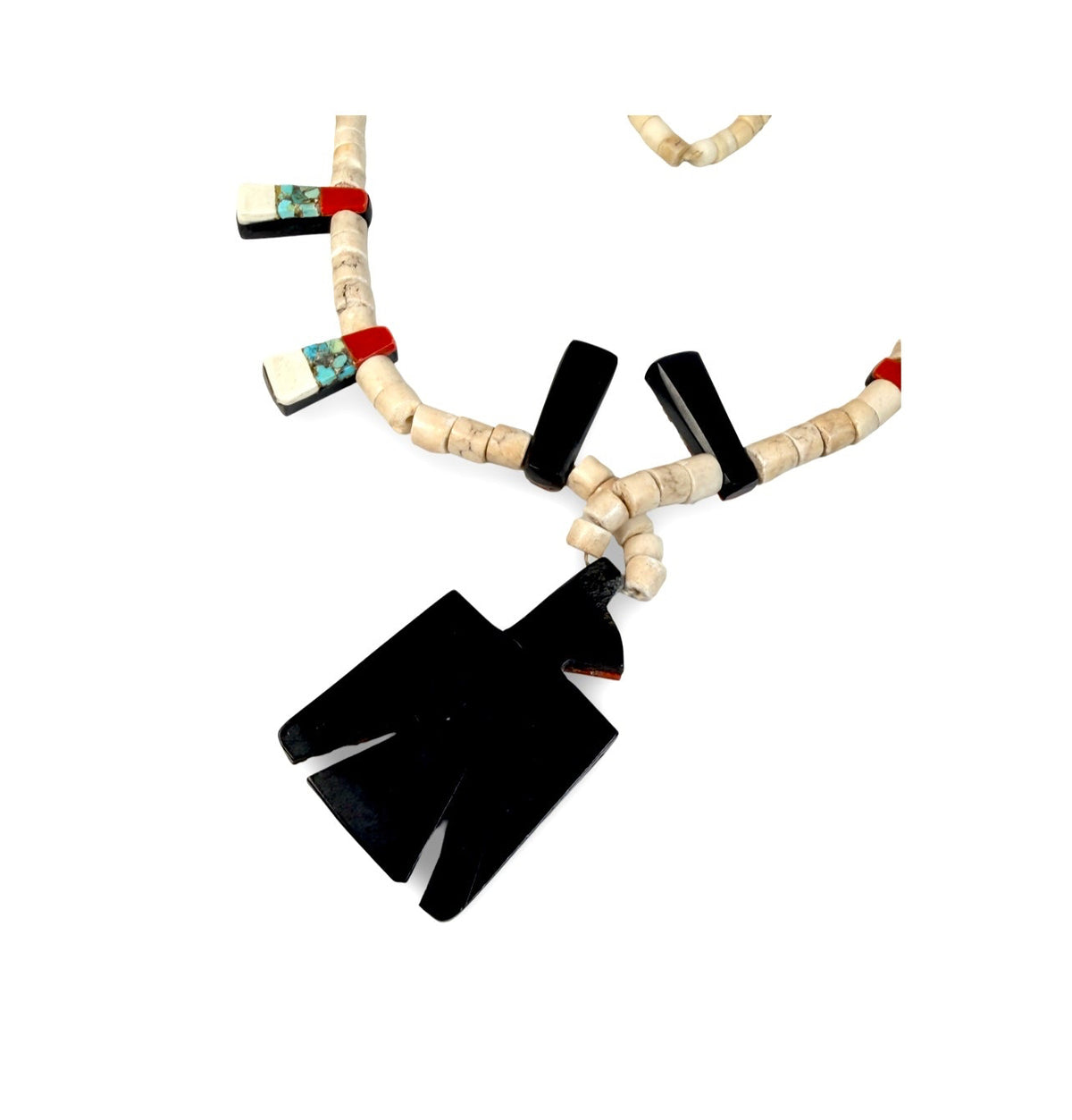ColoradoJo Depression Era Battery Bird Thunderbird Necklace rear view