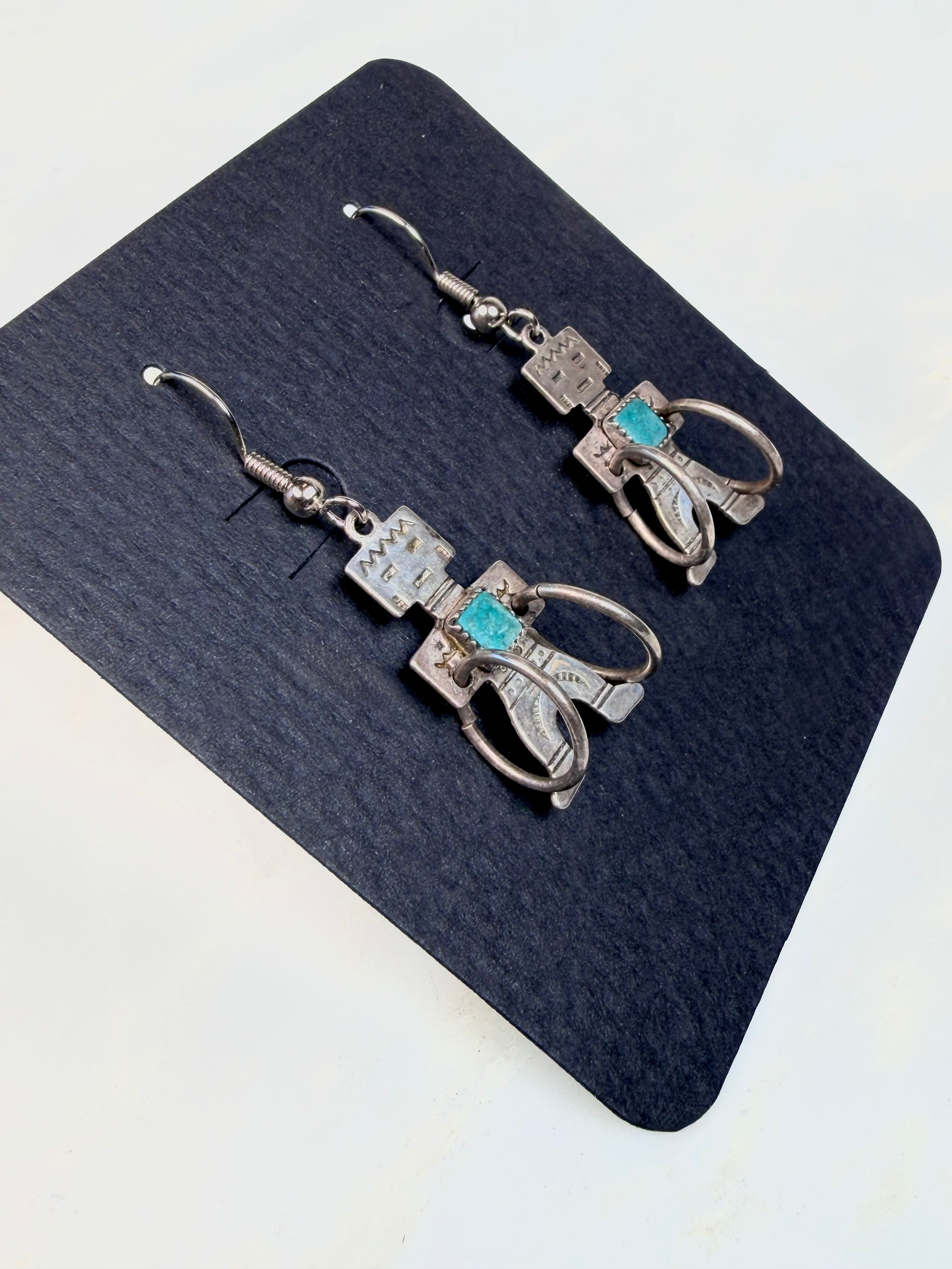 ColoradoJo Vintage Navajo Hoop Dancer Earrings side view
