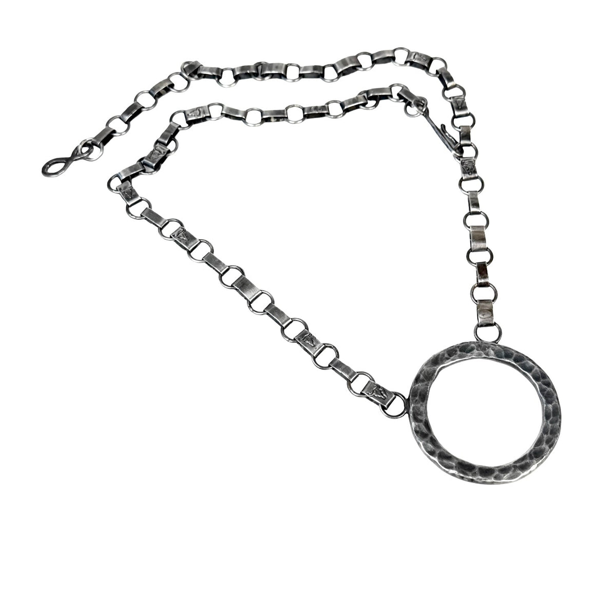 ColoradoJo Sterling Handmade Versatile Necklace front view