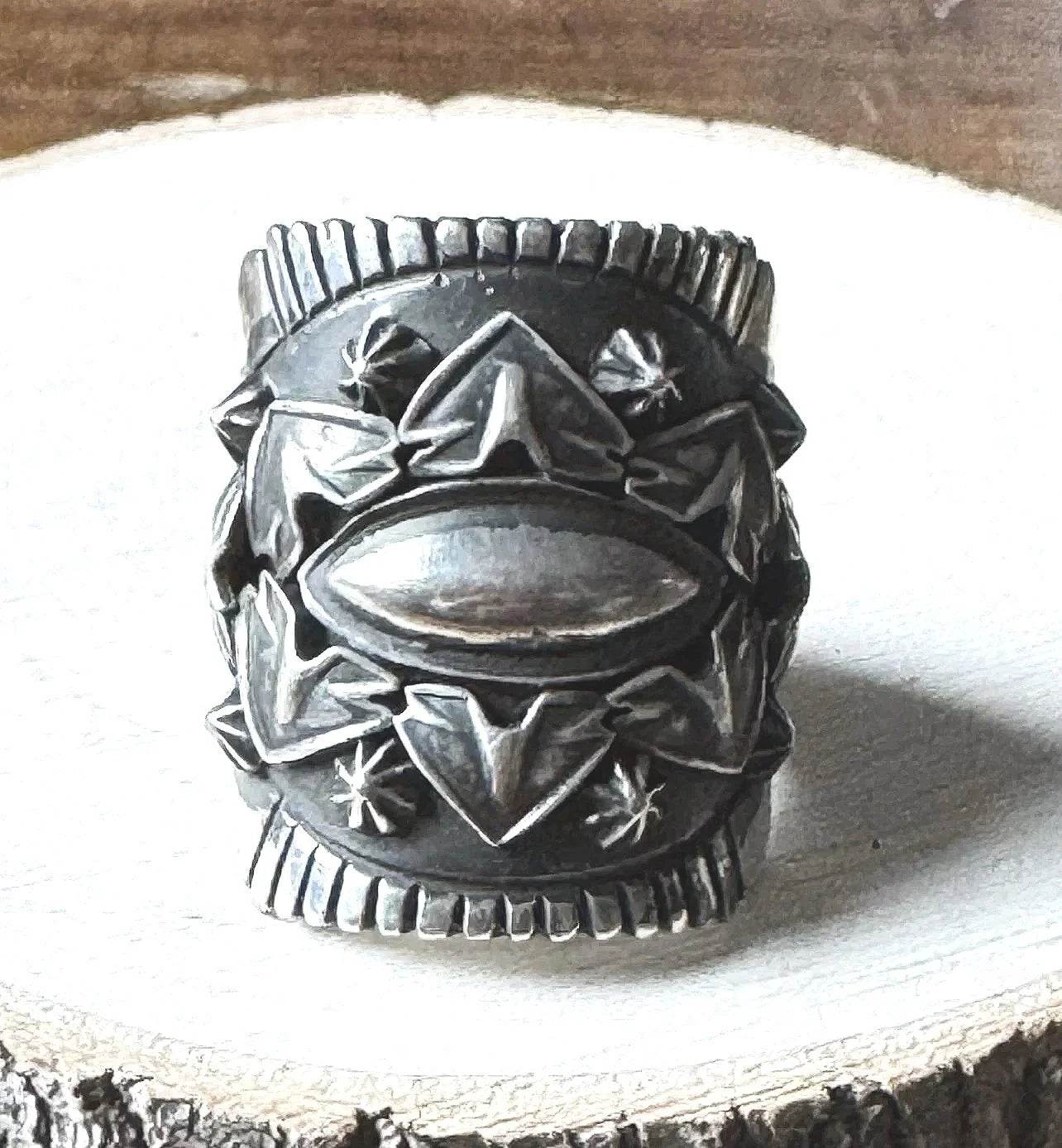 Derrick Gordon Sterling Cigar Band Ring