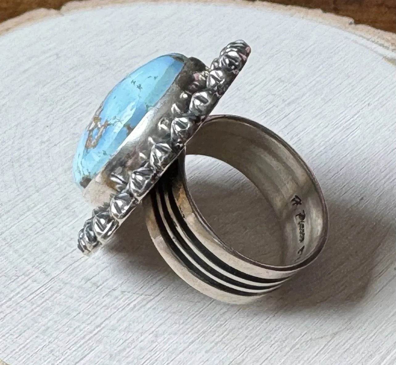 Happy Piasso Golden Hills Turquoise Ring