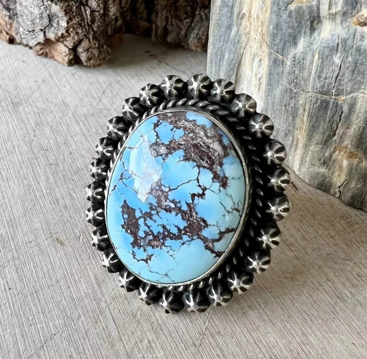 Happy Piasso Golden Hills Turquoise Ring