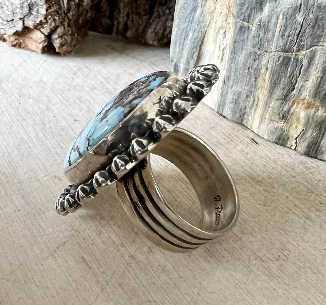 Happy Piasso Golden Hills Turquoise Ring