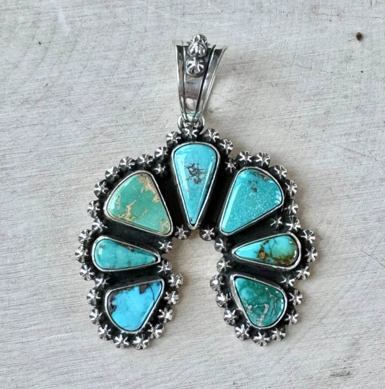 Happy Piasso Royston Turquoise Naja Pendant