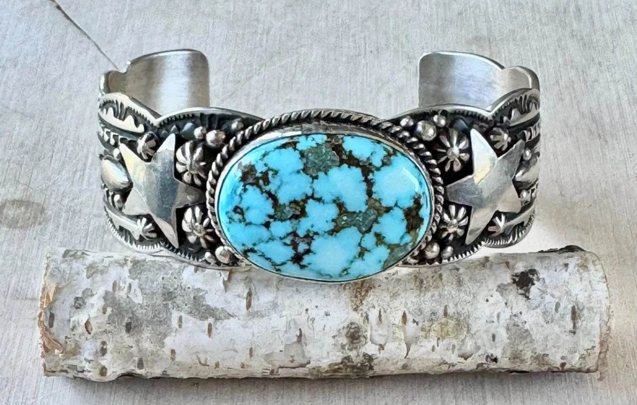 Happy Piasso Kingman Turquoise Sterling Cuff