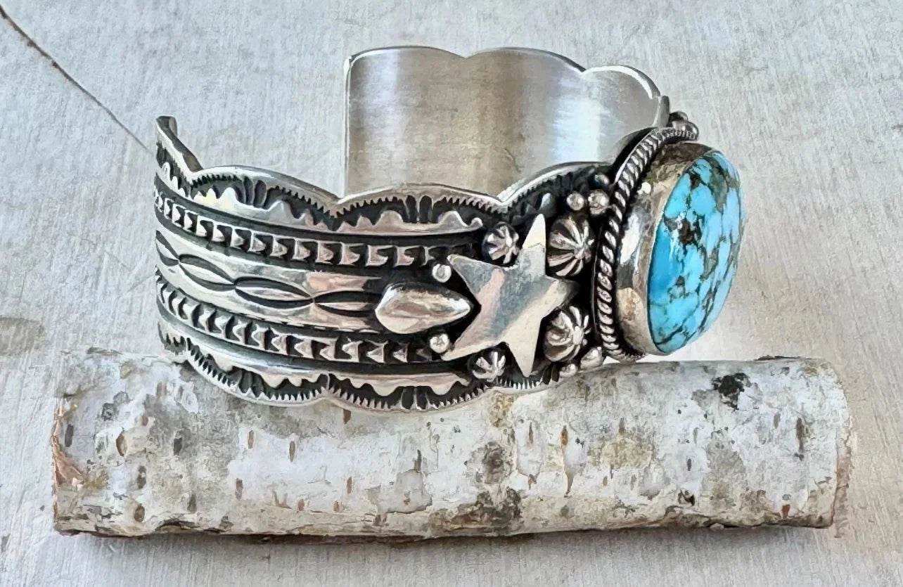 Happy Piasso Kingman Turquoise Sterling Cuff
