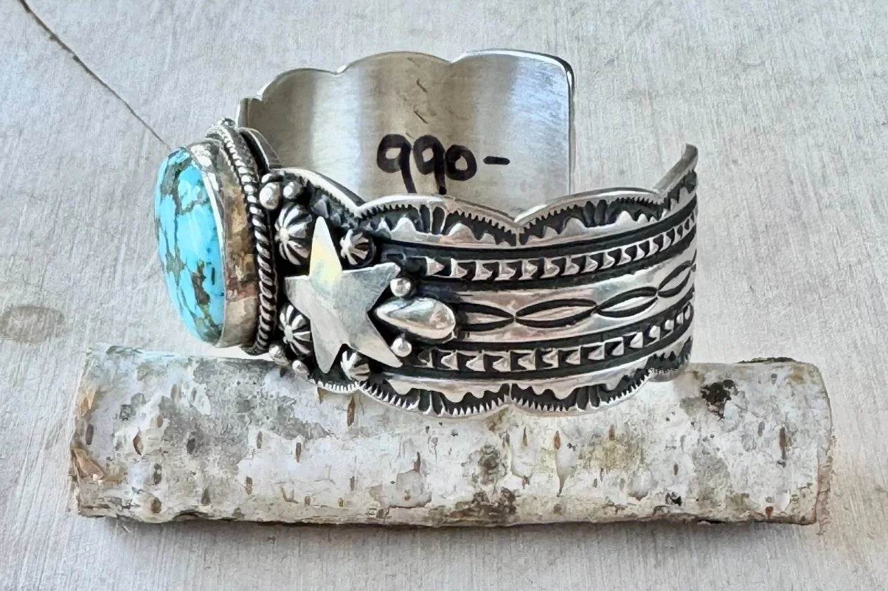 Happy Piasso Kingman Turquoise Sterling Cuff