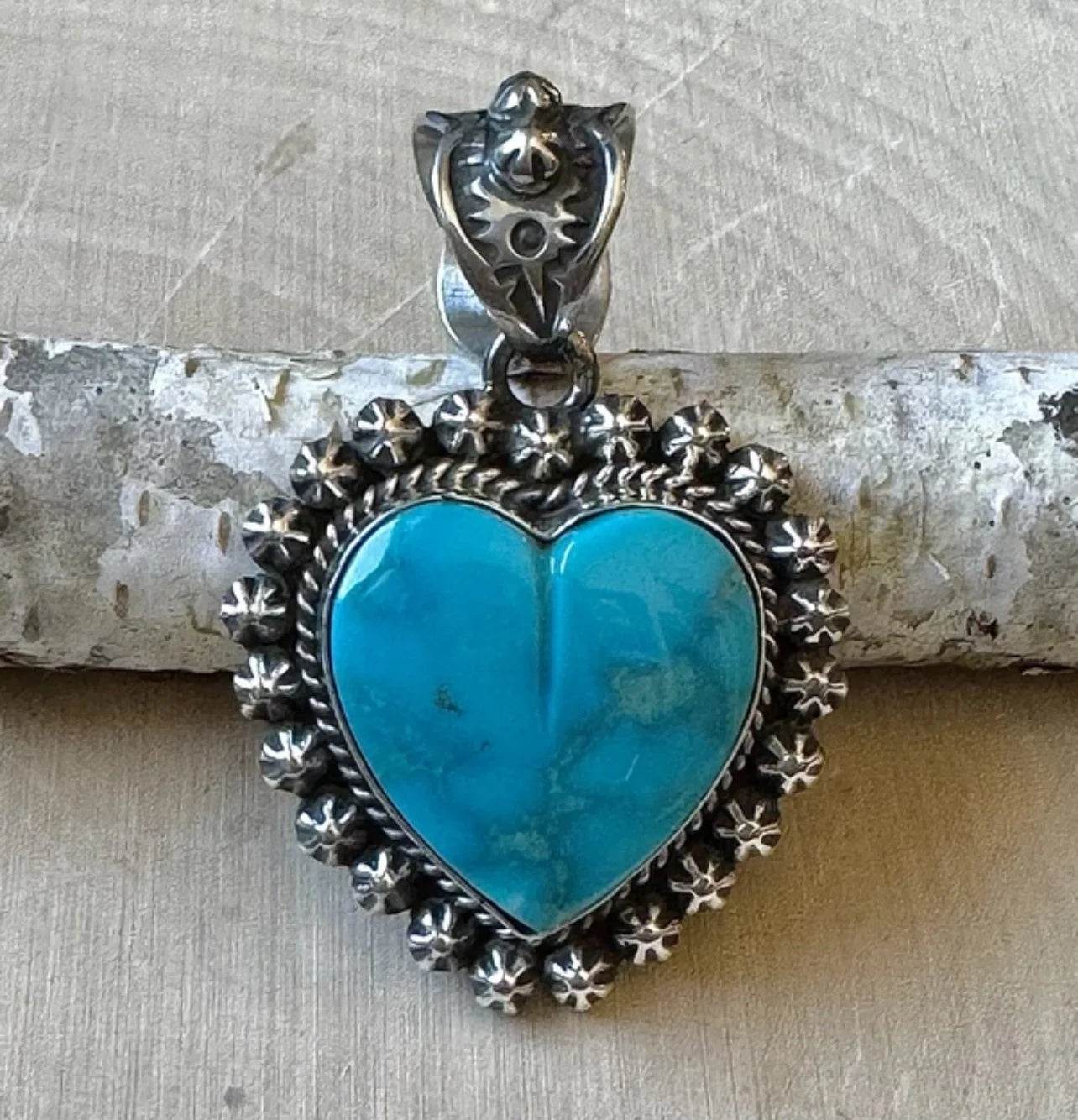 Happy Piasso Kingman Turquoise Heart Pendant