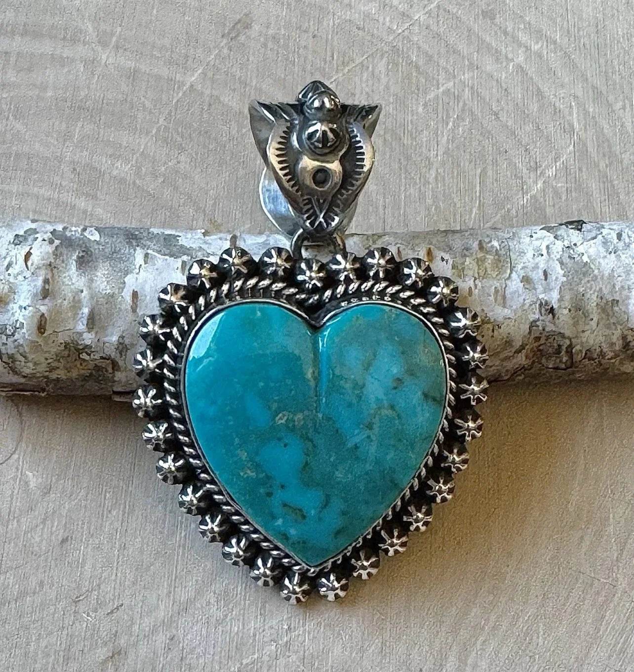 Happy Piasso Kingman Turquoise Heart Pendant